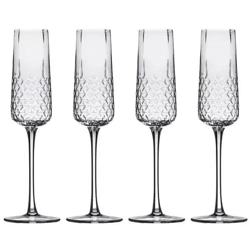 Jasper 4pk Champagne Glass-Dining & Entertaining-Tempa-The Bay Room