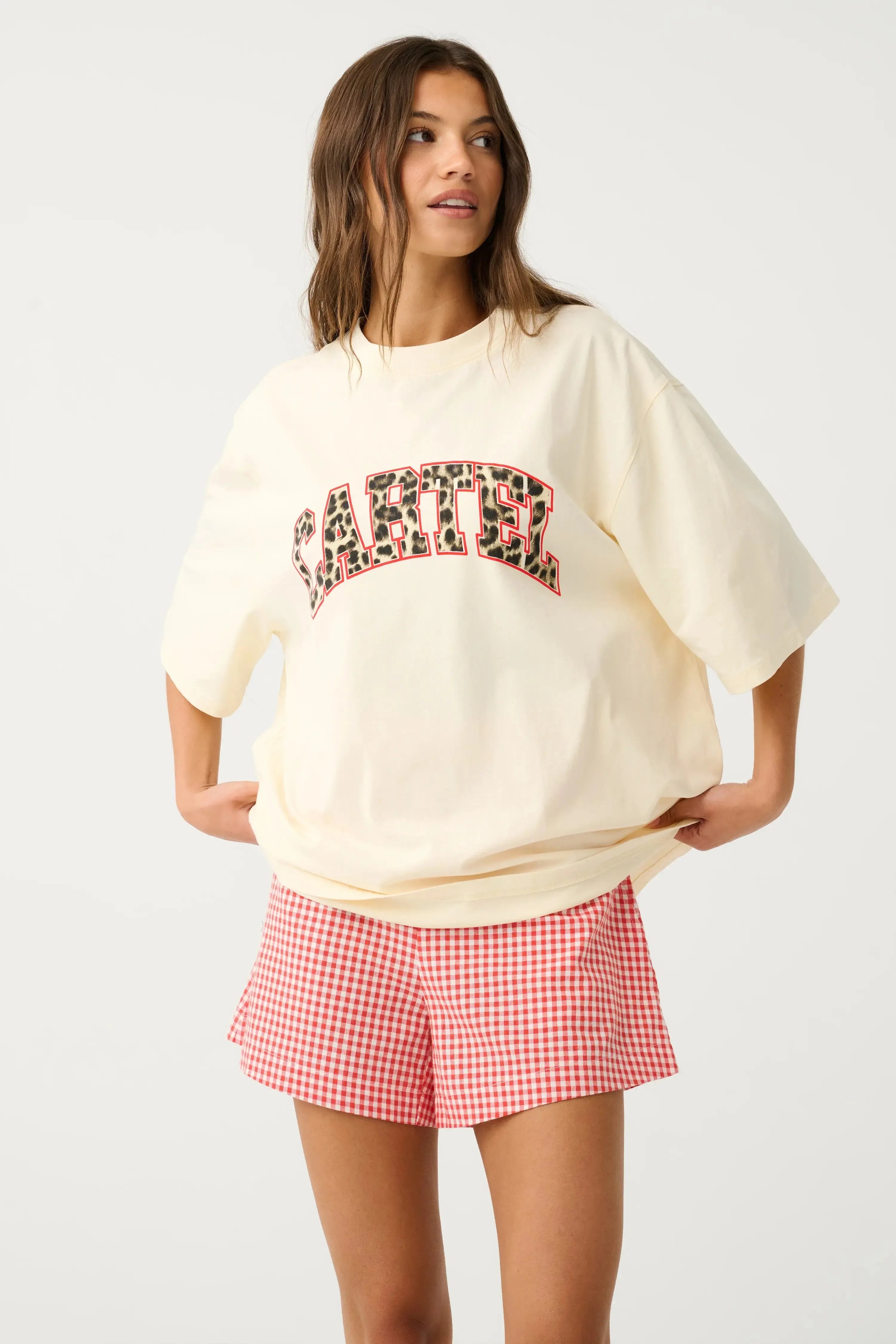 Jeana Tee - Buttermilk Leopard-Tops-Cartel & Willow-The Bay Room