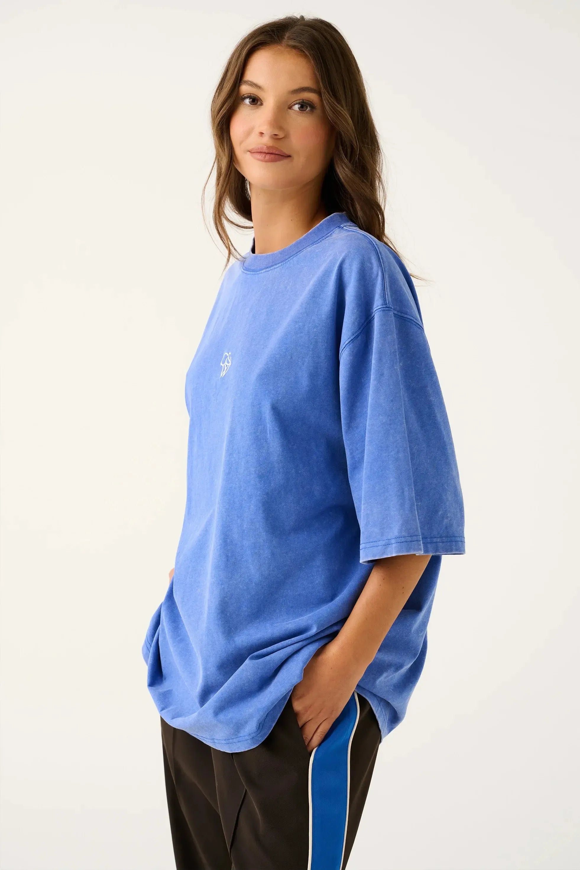 Jeana Tee - Cobalt-Tops-Cartel & Willow-The Bay Room