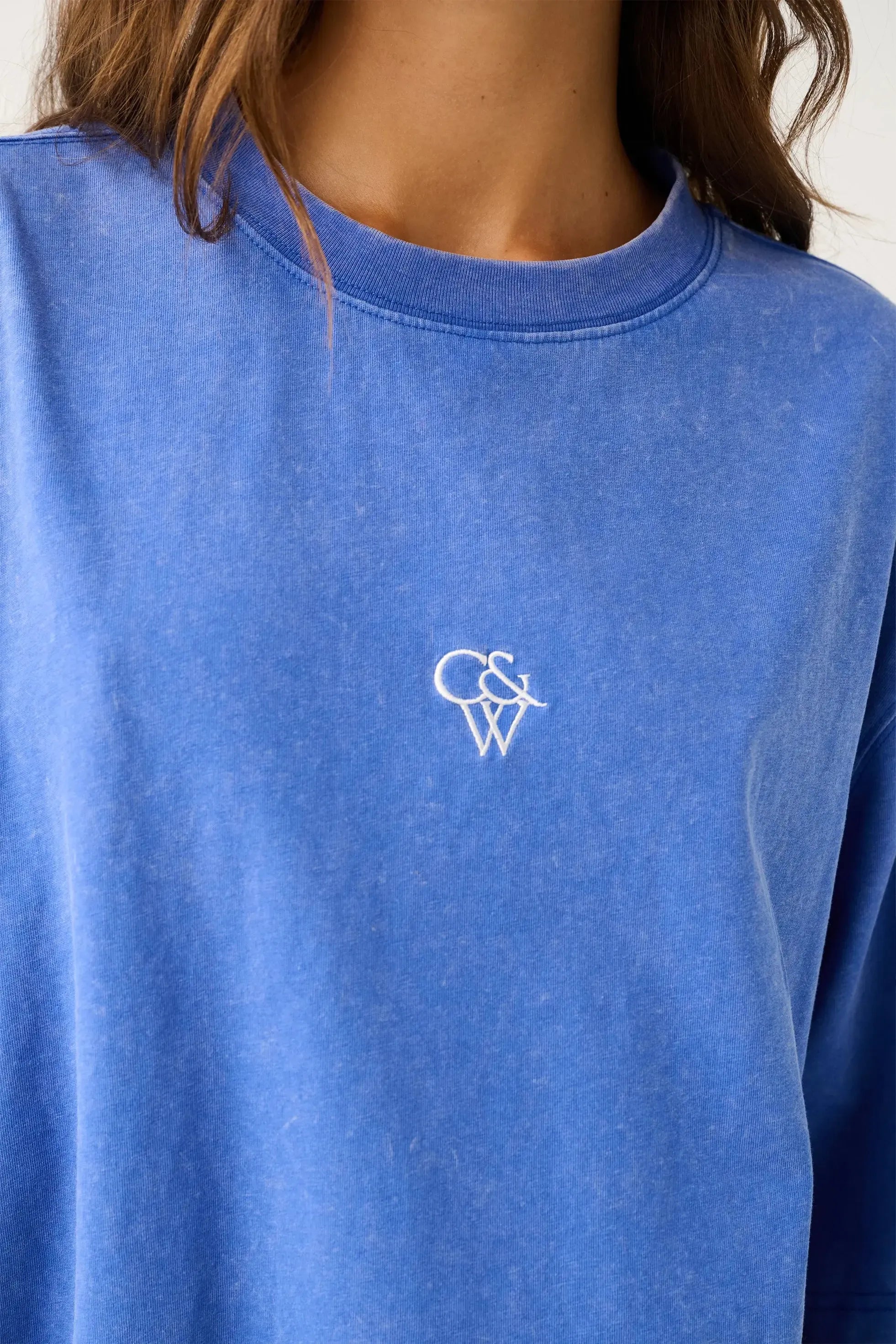 Jeana Tee - Cobalt-Tops-Cartel & Willow-The Bay Room