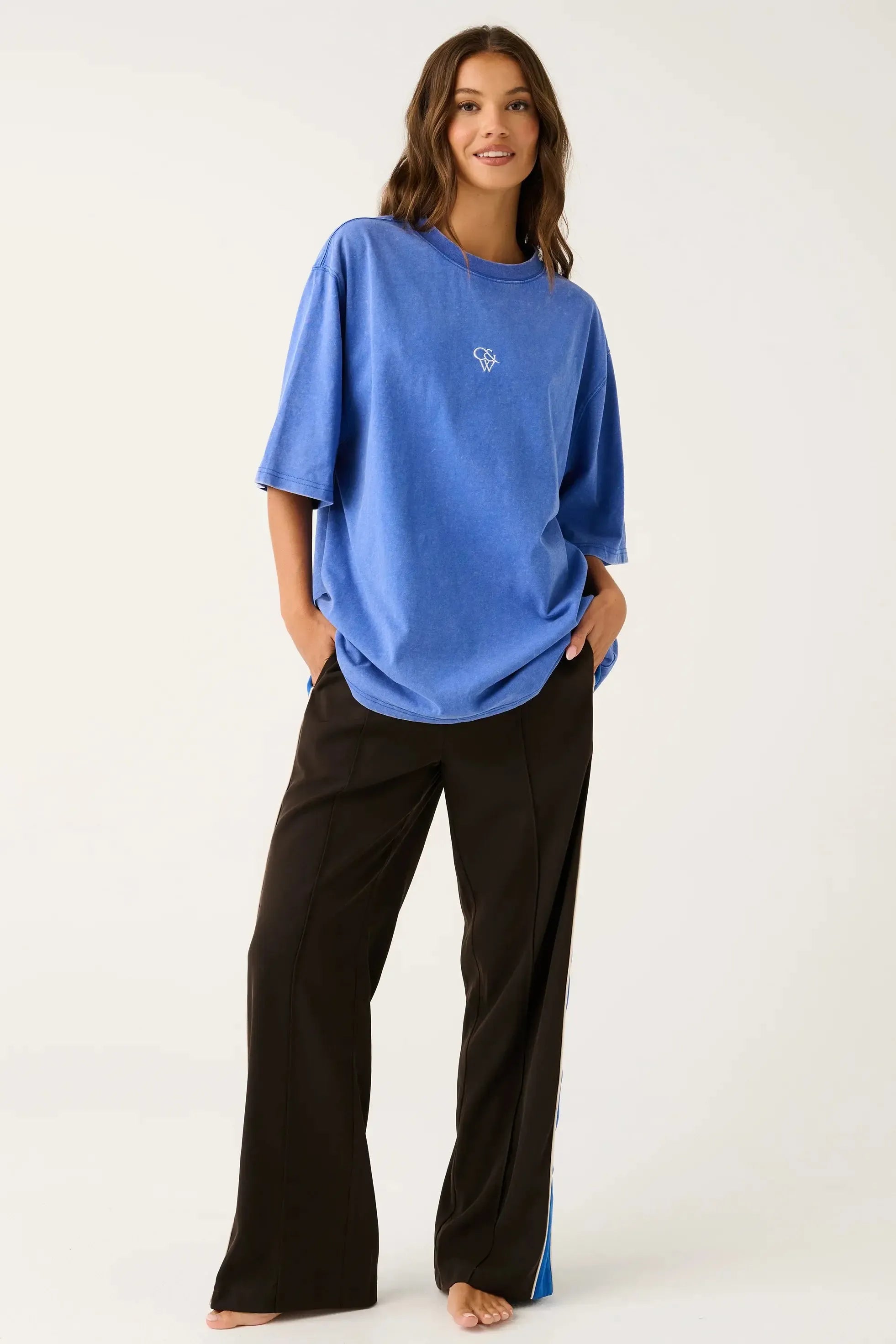 Jeana Tee - Cobalt-Tops-Cartel & Willow-The Bay Room