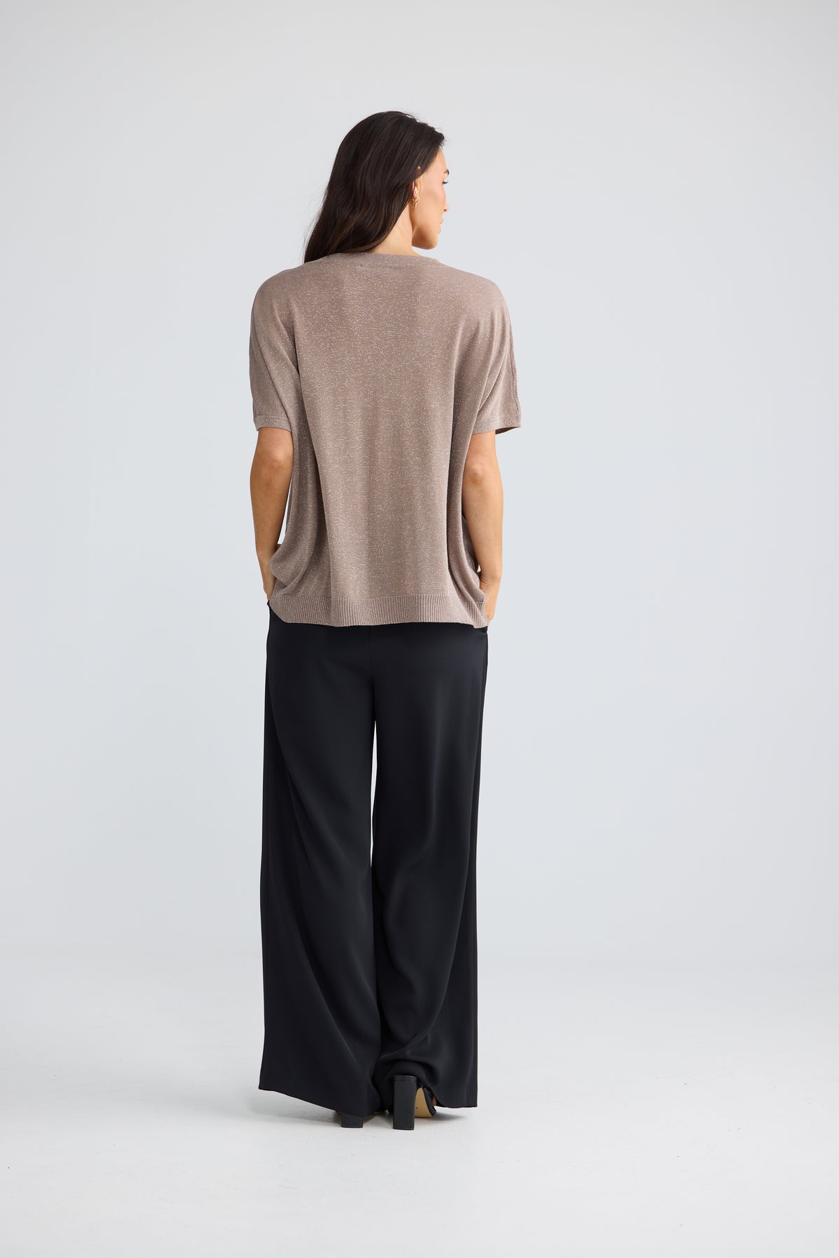 Jessamy Top - Champagne with Silver-Tops-Brave & True-The Bay Room
