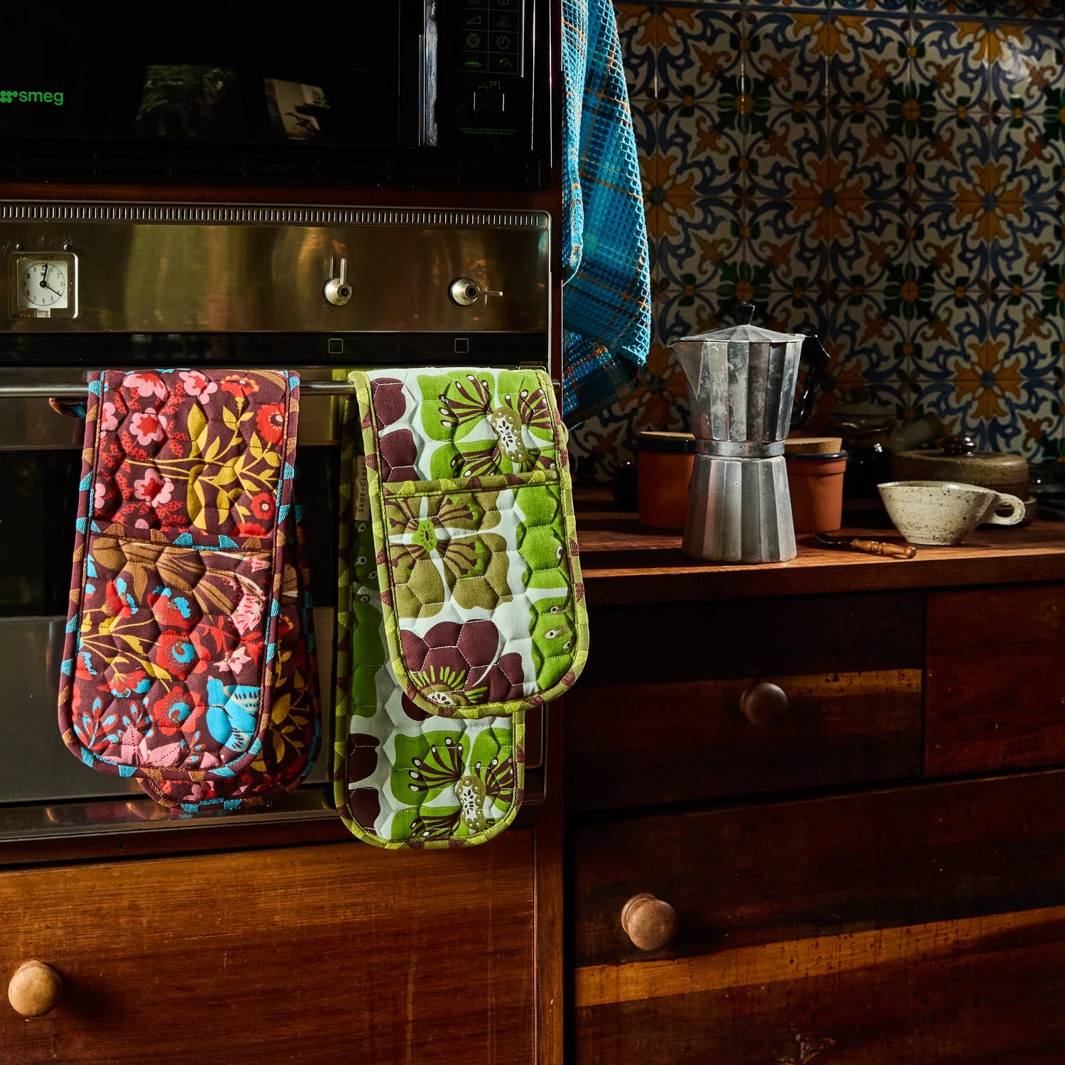 Jolene Double Oven Mitt-Kitchenware-Sage & Clare-The Bay Room