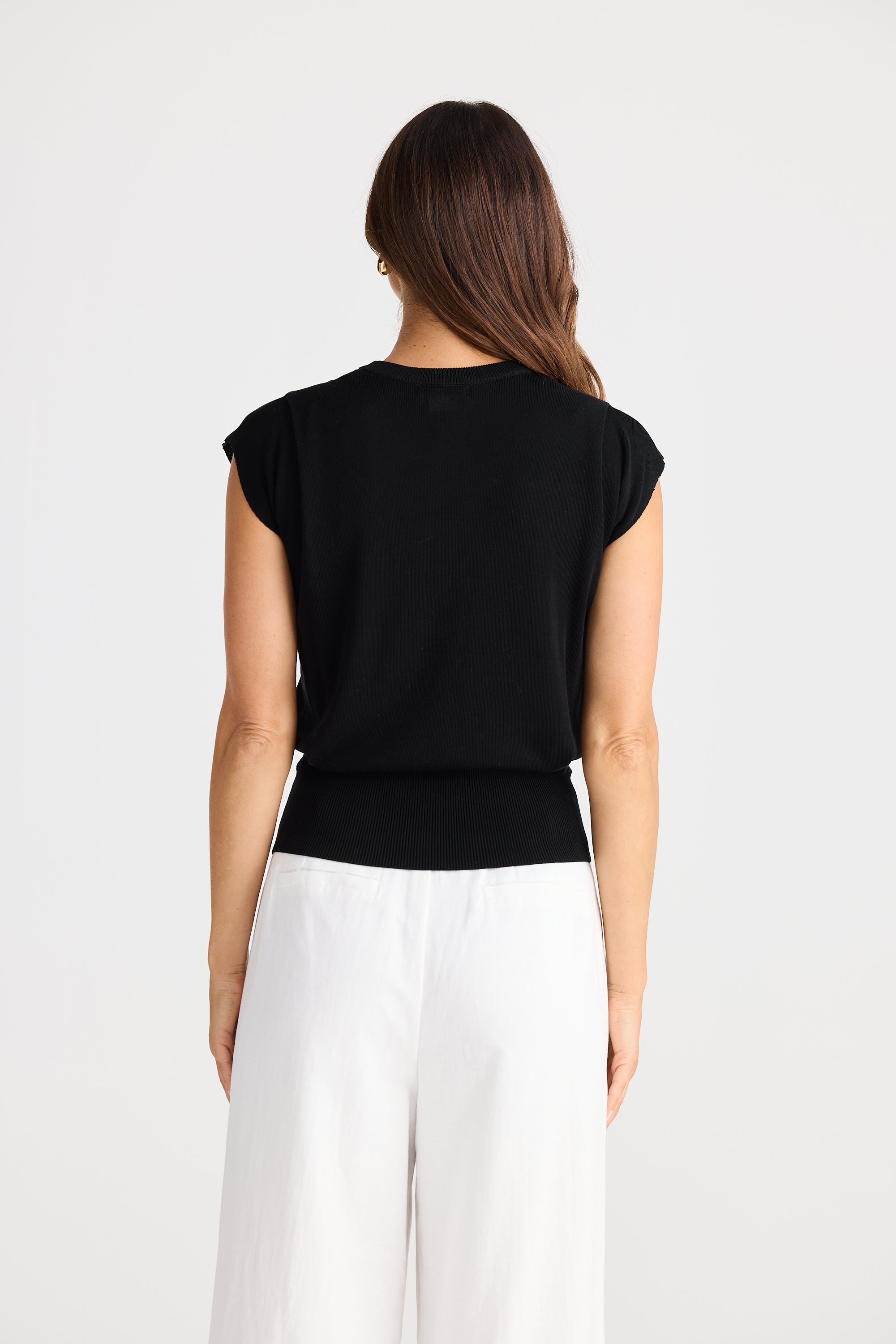 Jordi Knit Top - Black-Tops-Brave & True-The Bay Room