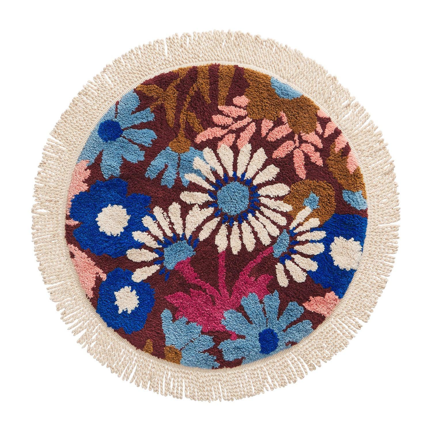 Joti Round Bath Mat-Soft Furnishings-Sage & Clare-The Bay Room