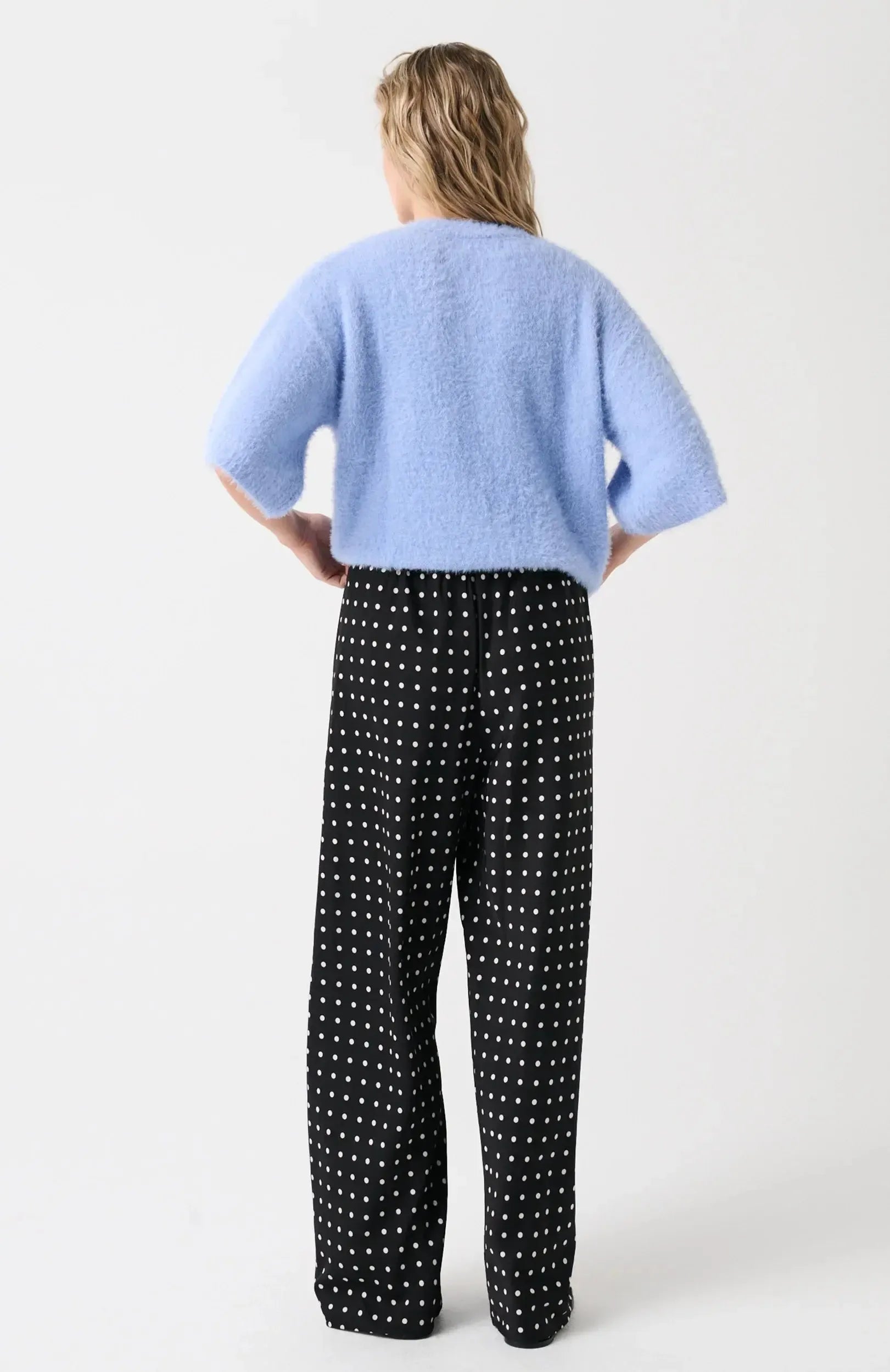 Jude Bias Pant - Black Spot-Pants-Cartel & Willow-The Bay Room
