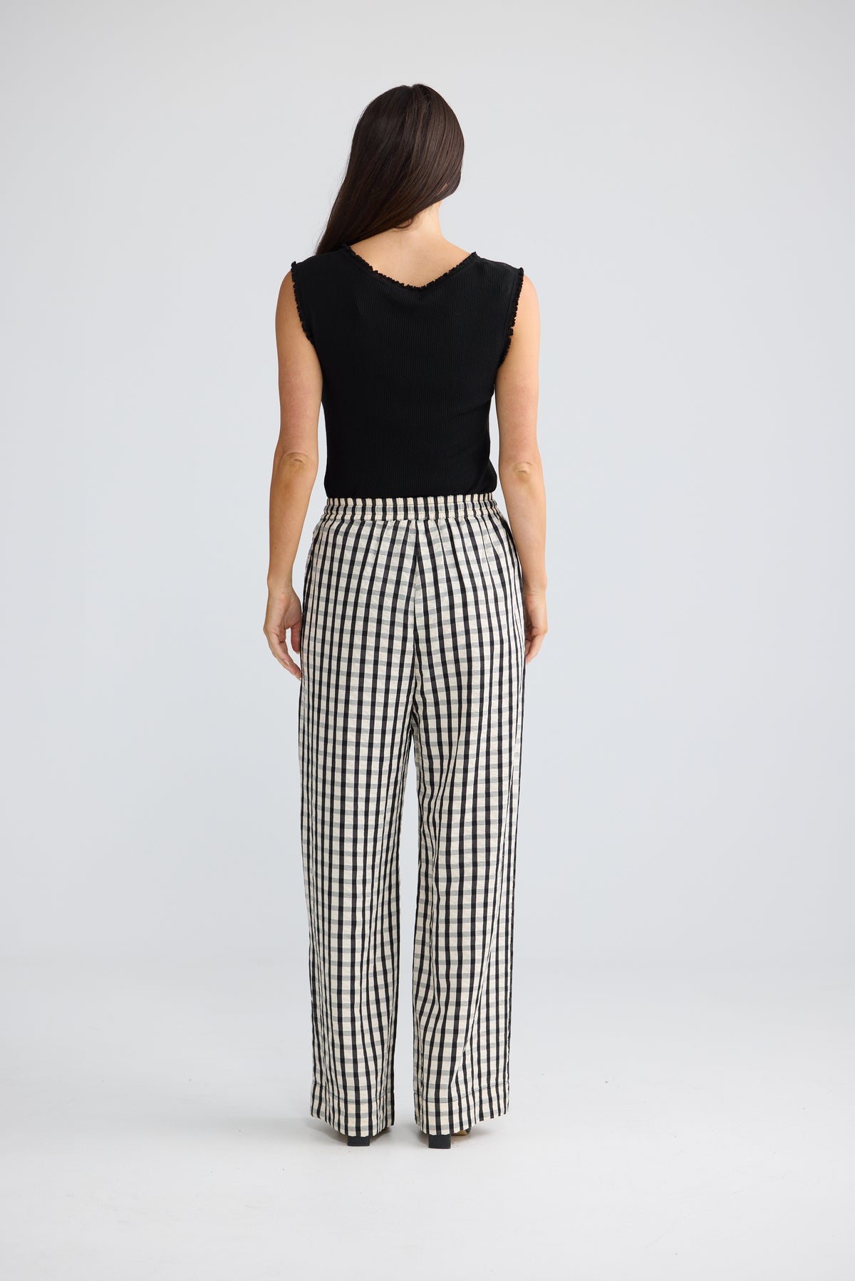 Jude Pant - Black Gingham-Pants-Brave & True-The Bay Room