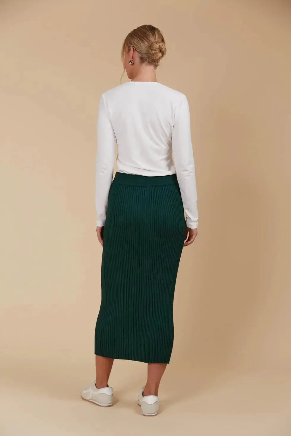 Juno Knit Skirt - Pine-Skirts-Isle Of Mine-The Bay Room