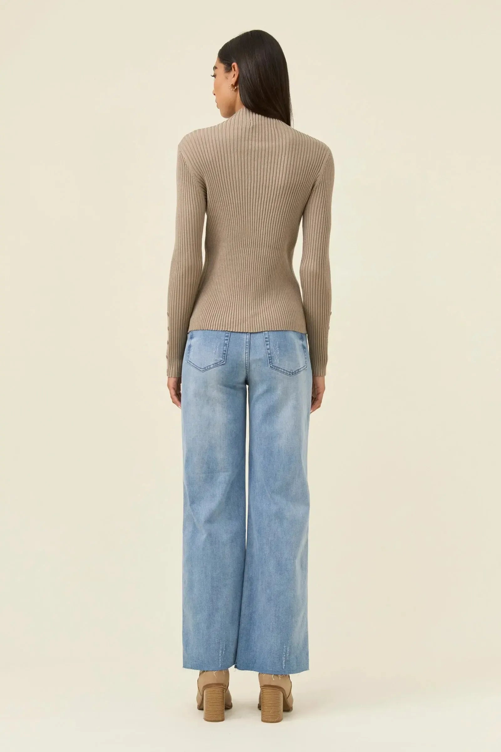 Juno Knit Top - Stone-Tops-Isle Of Mine-The Bay Room