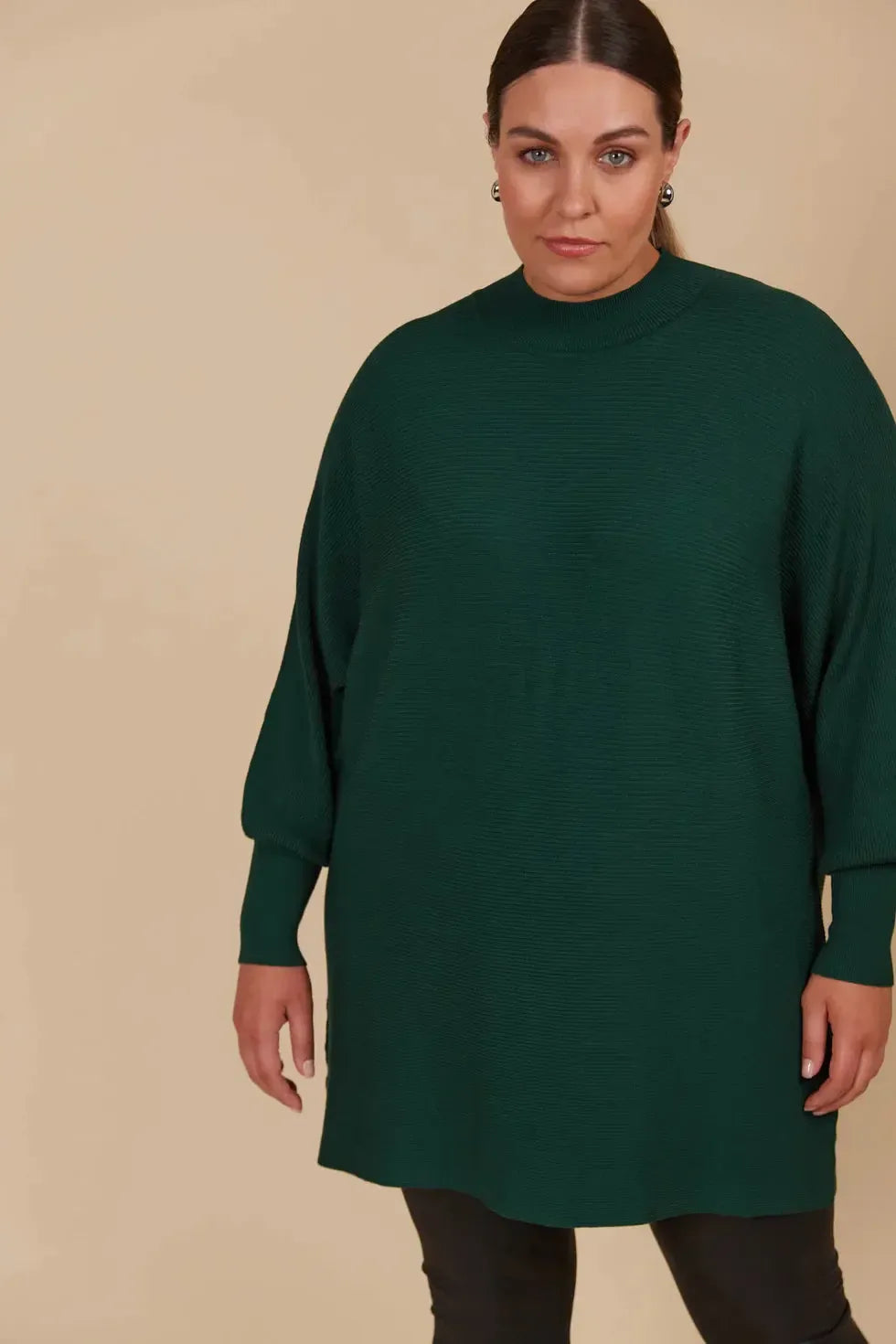 Juno Relaxed Jumper - Pine-Knitwear & Jumpers-Isle Of Mine-The Bay Room