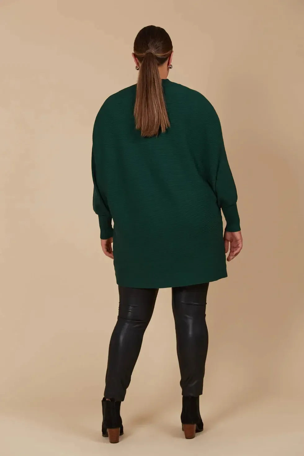 Juno Relaxed Jumper - Pine-Knitwear & Jumpers-Isle Of Mine-The Bay Room