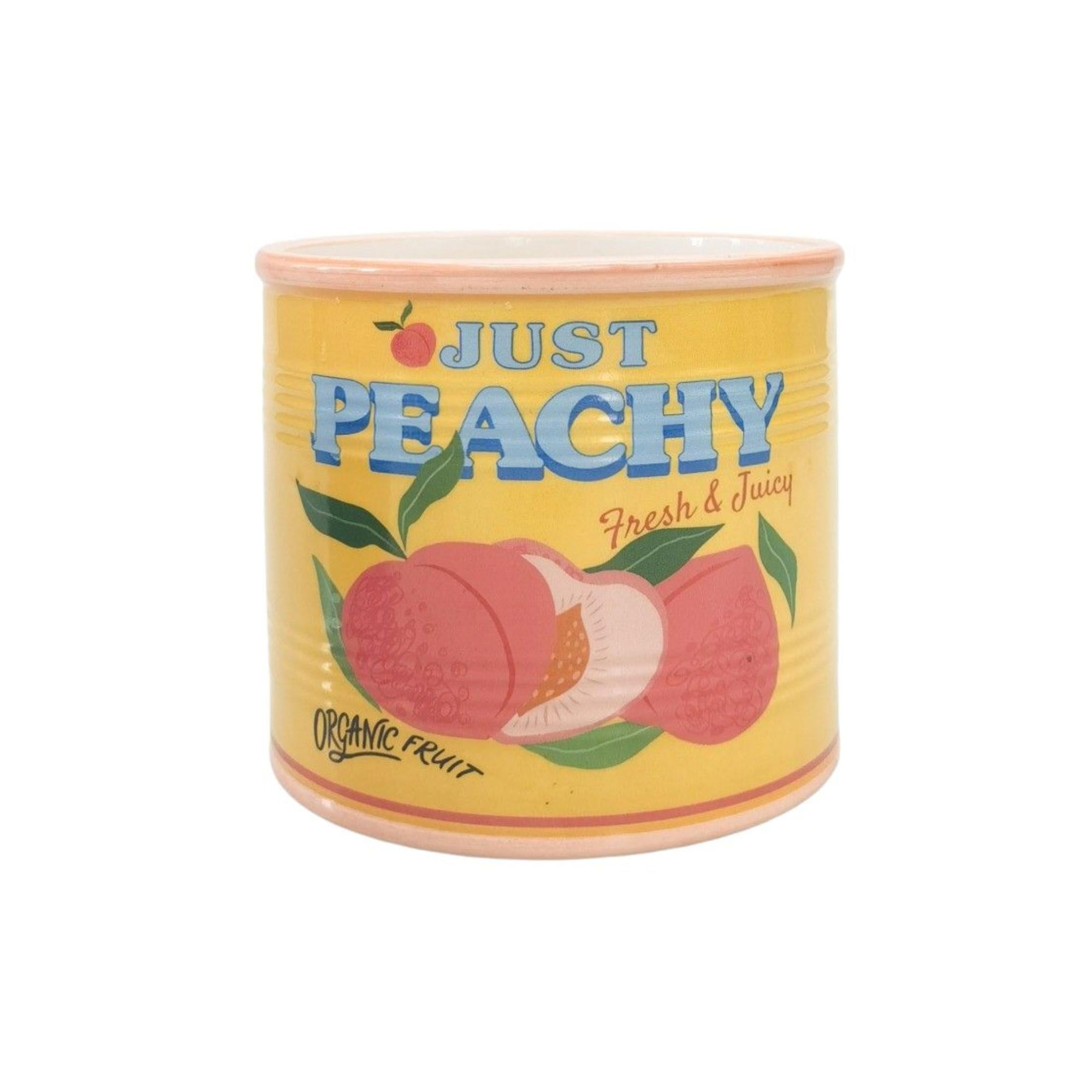 Just Peachy Can Planter Yellow 12cm-Pots, Planters & Vases-Urban Products-The Bay Room