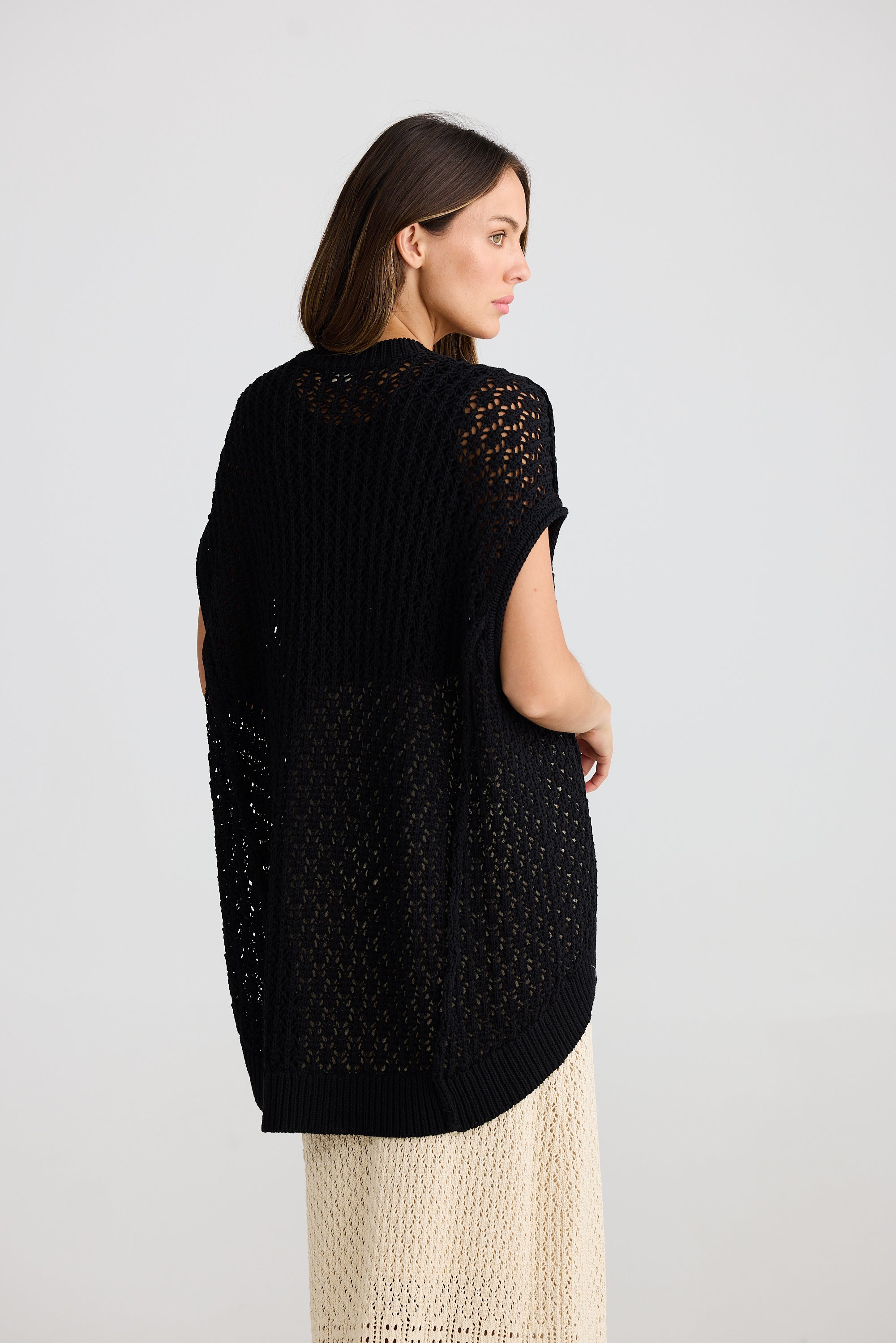 Kasbah Top - Black Crochet-Tops-The Shanty Corporation-The Bay Room