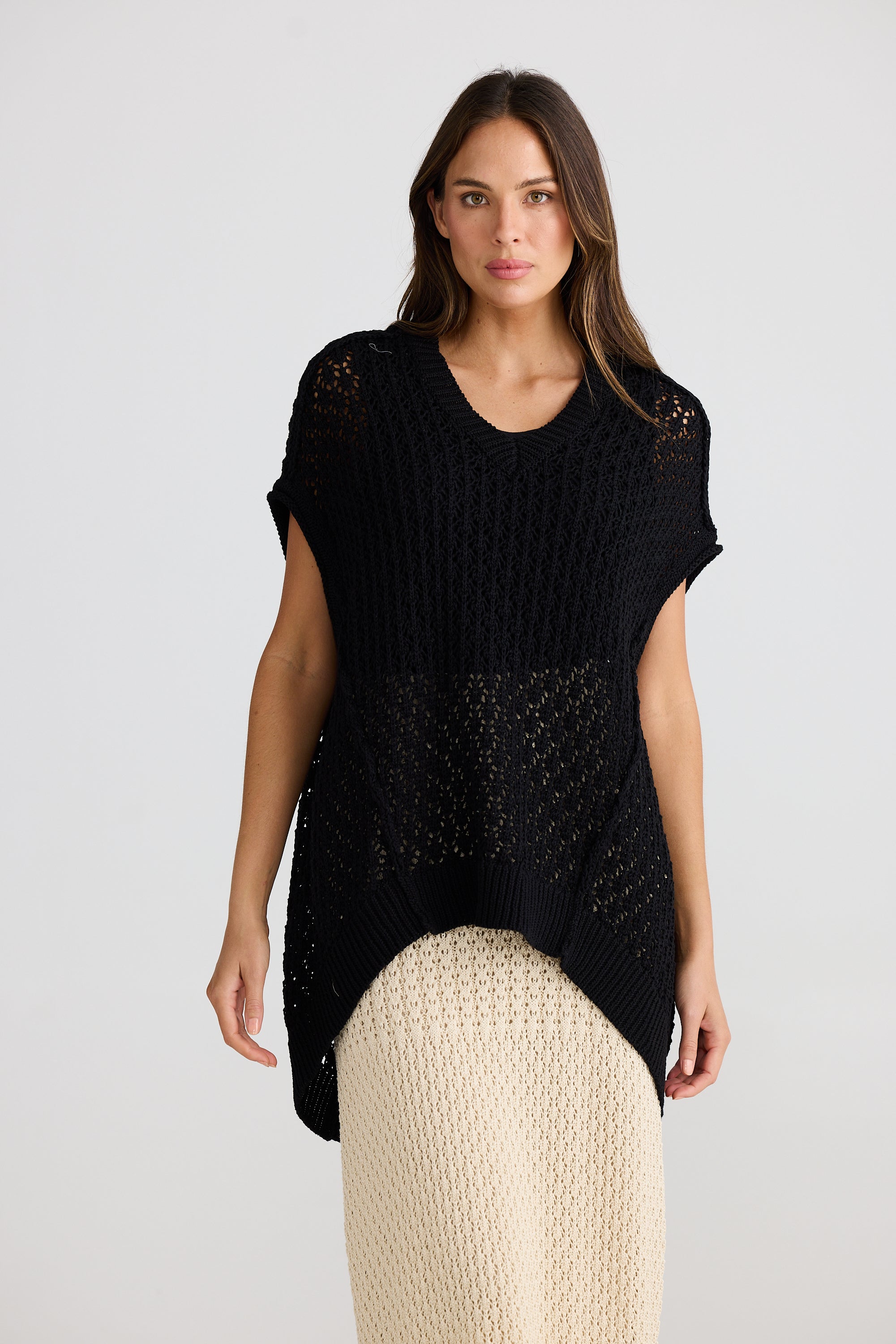 Kasbah Top - Black Crochet-Tops-The Shanty Corporation-The Bay Room