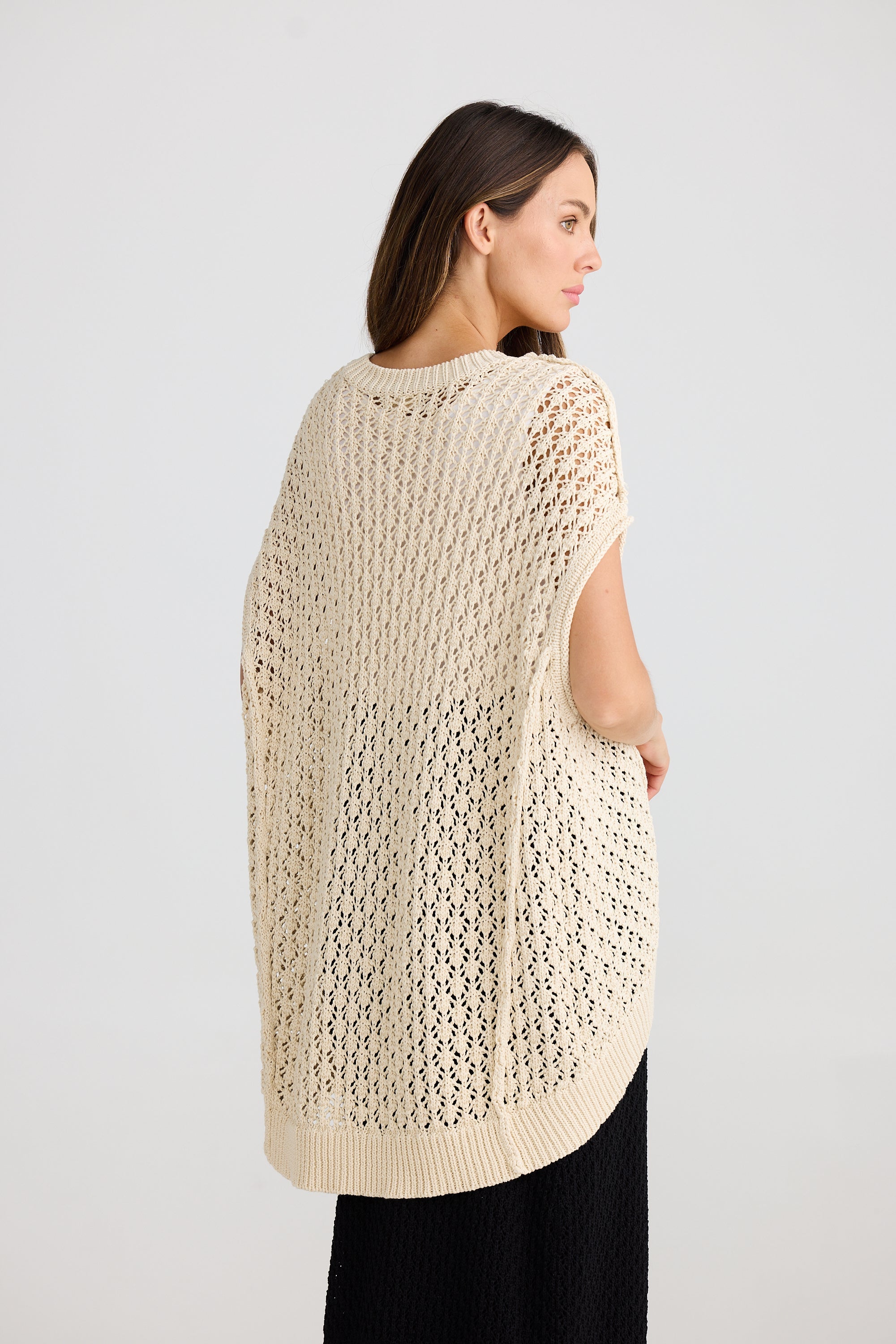 Kasbah Top - Natural Crochet-Tops-The Shanty Corporation-The Bay Room