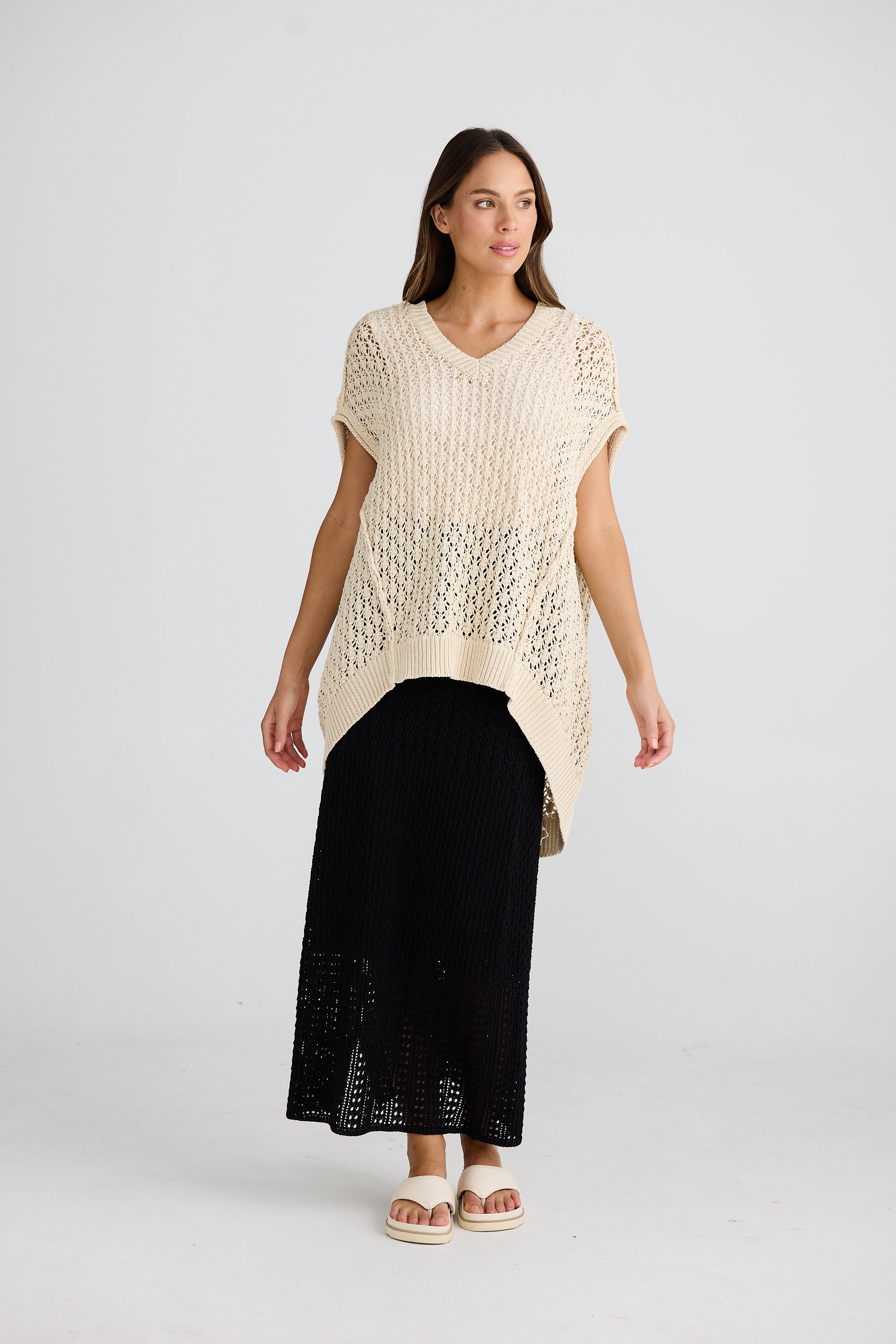 Kasbah Top - Natural Crochet-Tops-The Shanty Corporation-The Bay Room