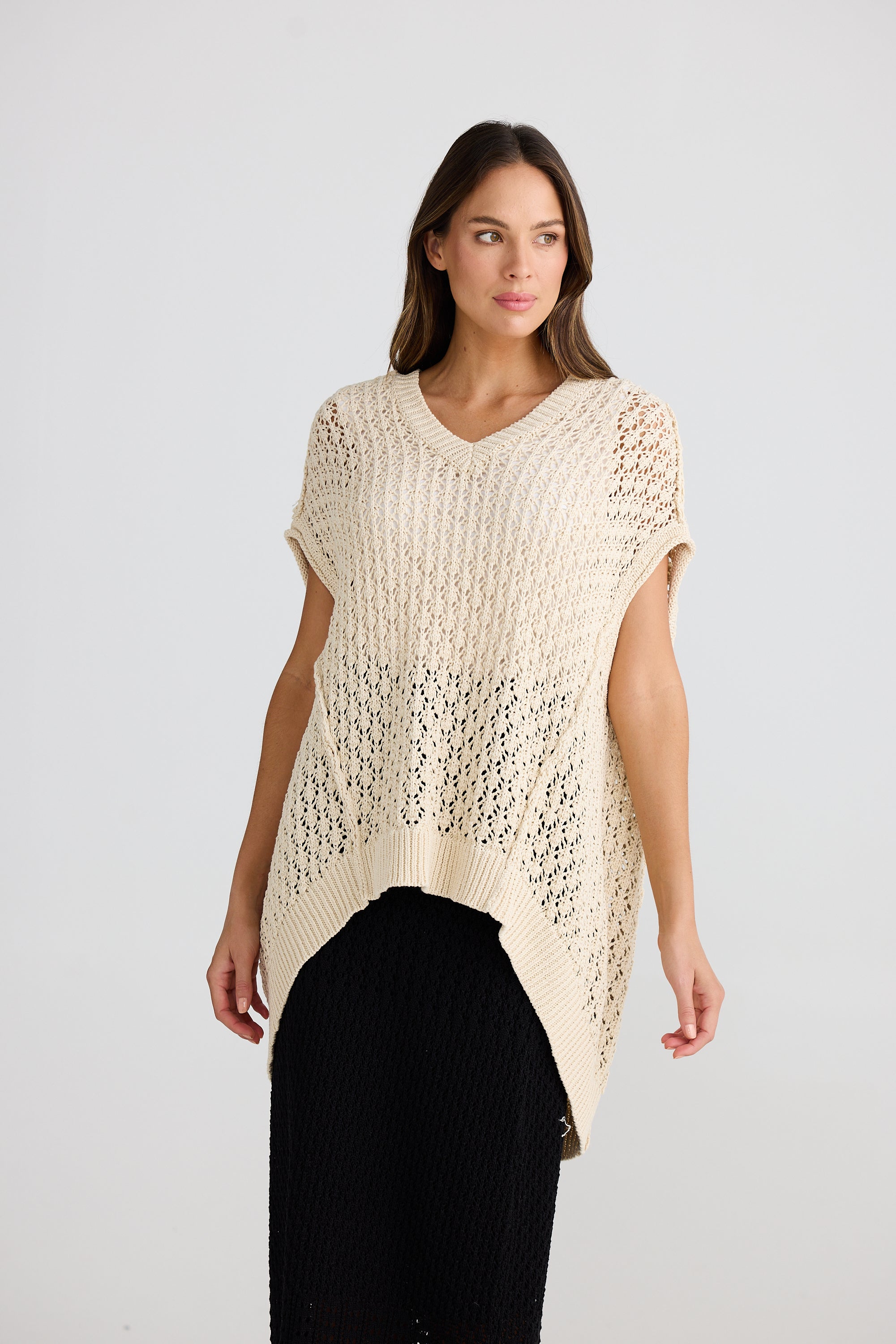 Kasbah Top - Natural Crochet-Tops-The Shanty Corporation-The Bay Room