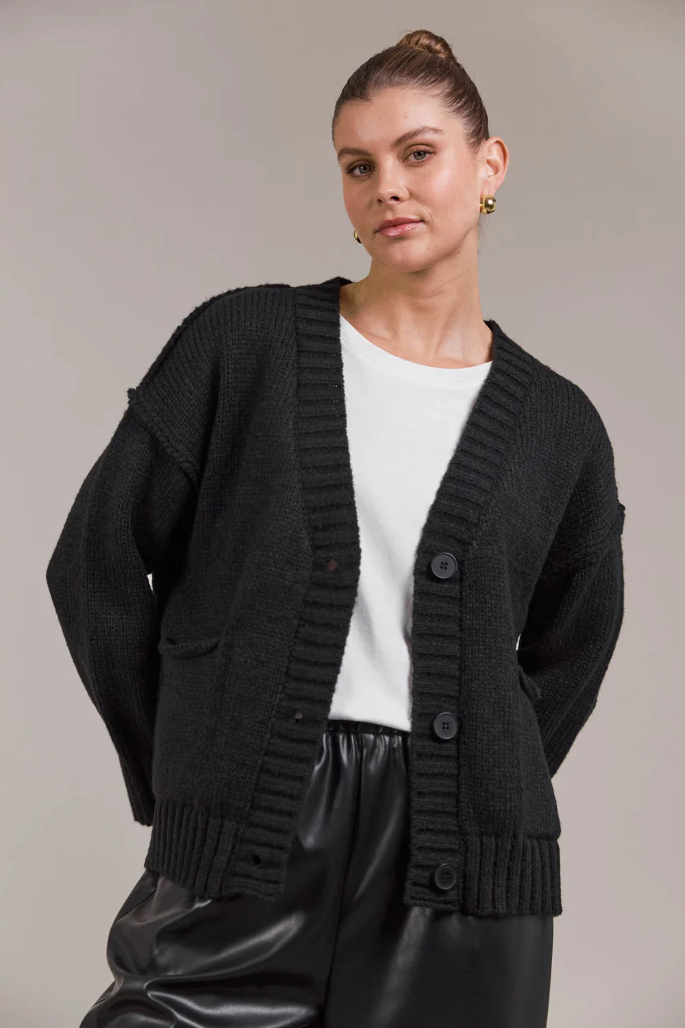 Katana Cardigan - Black-General-Eb & Ive-The Bay Room