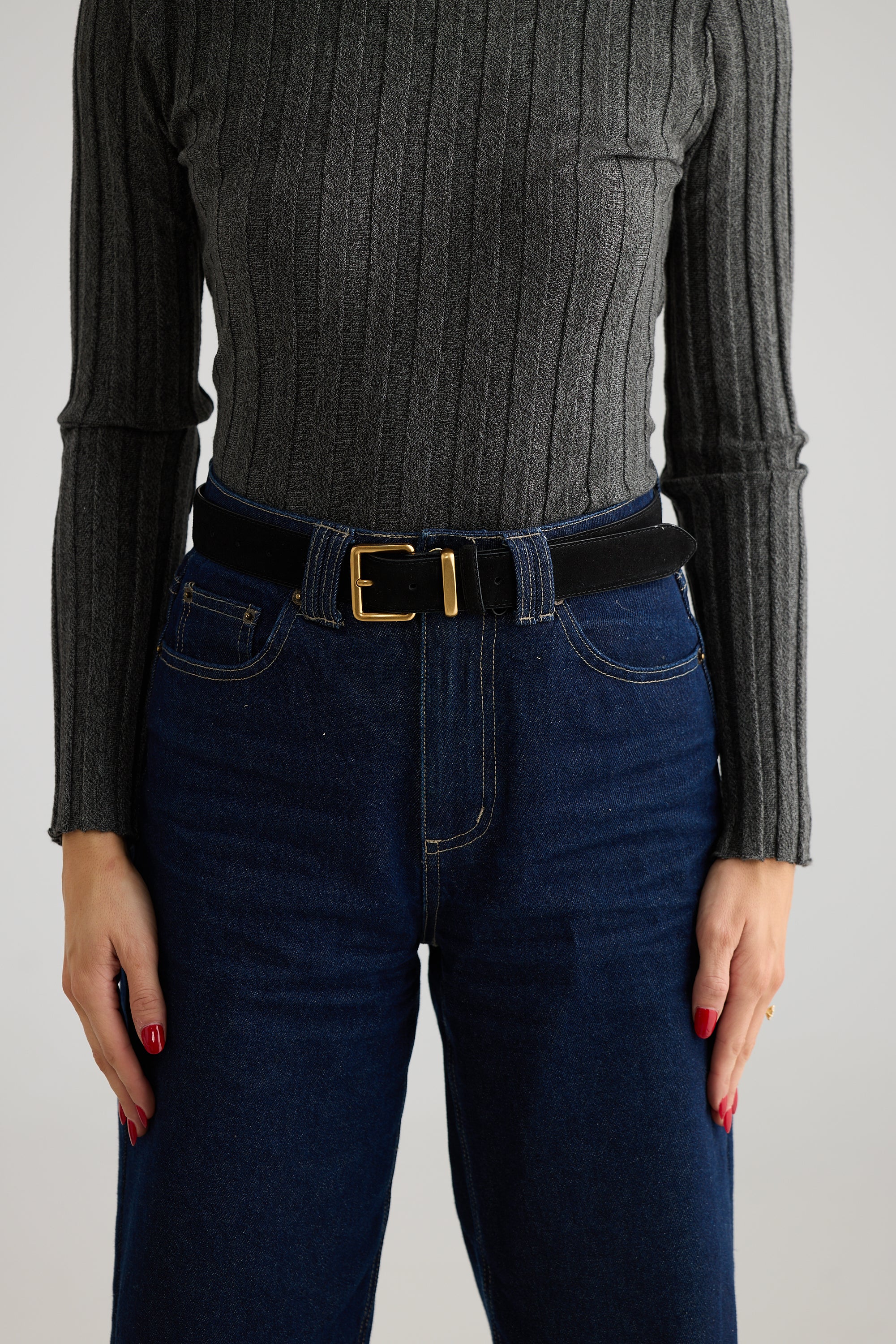 Keira Belt - Black-Scarves, Belts & Gloves-Holiday-The Bay Room