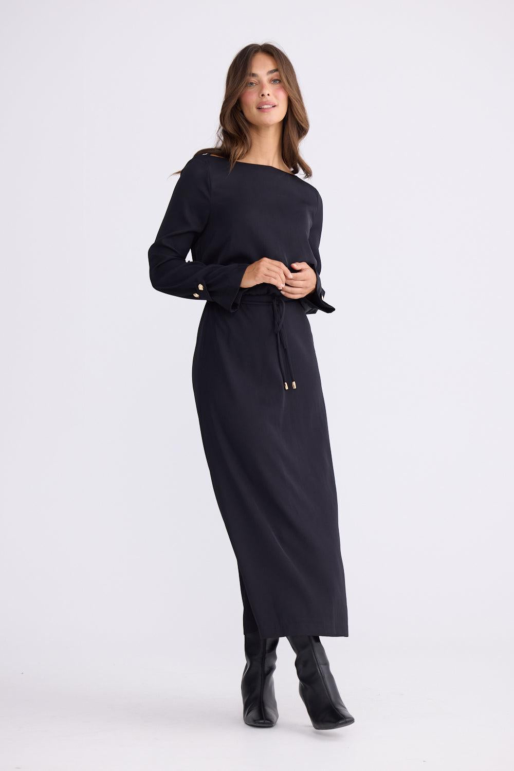 Kensington Dress - Black-Dresses-Brave & True-The Bay Room