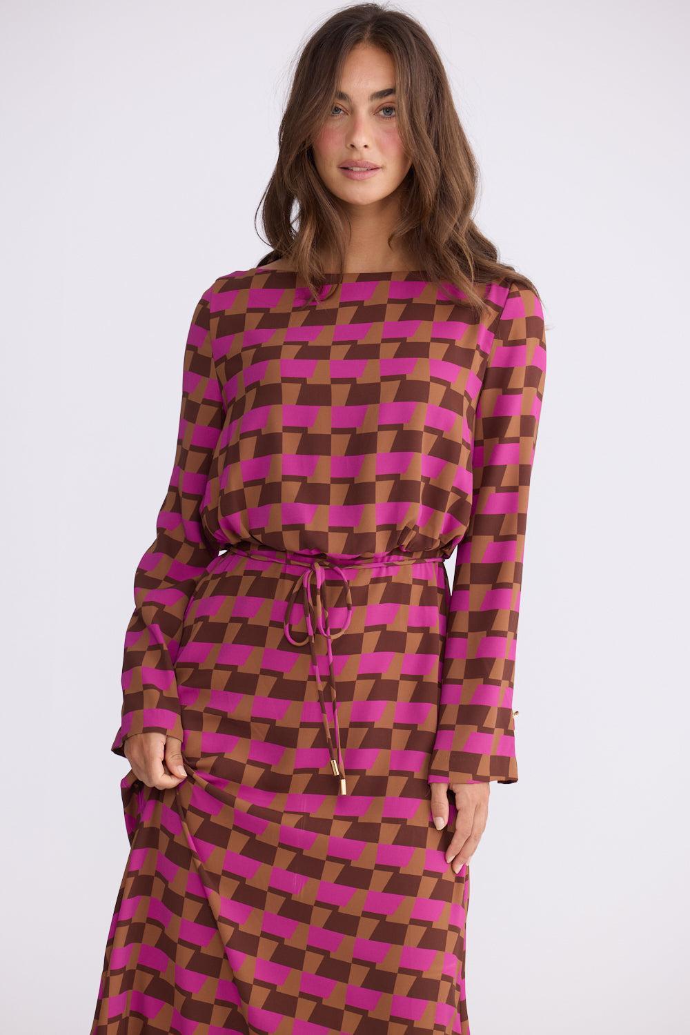 Kensington Dress - Geo Prism-Dresses-Brave & True-The Bay Room
