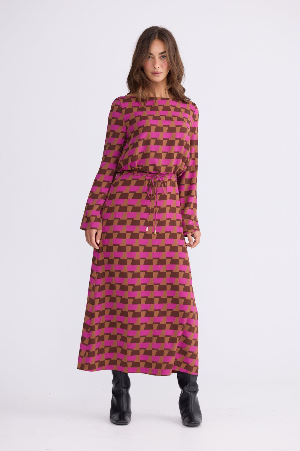 Kensington Dress - Geo Prism-Dresses-Brave & True-The Bay Room