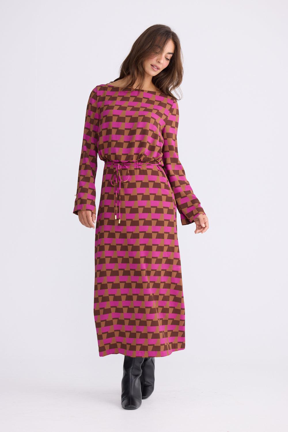 Kensington Dress - Geo Prism-Dresses-Brave & True-The Bay Room