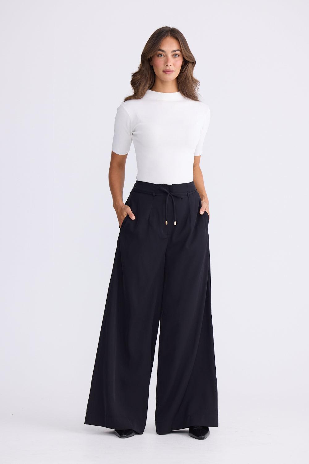 Kensington Pant - Black-Pants-Brave & True-The Bay Room