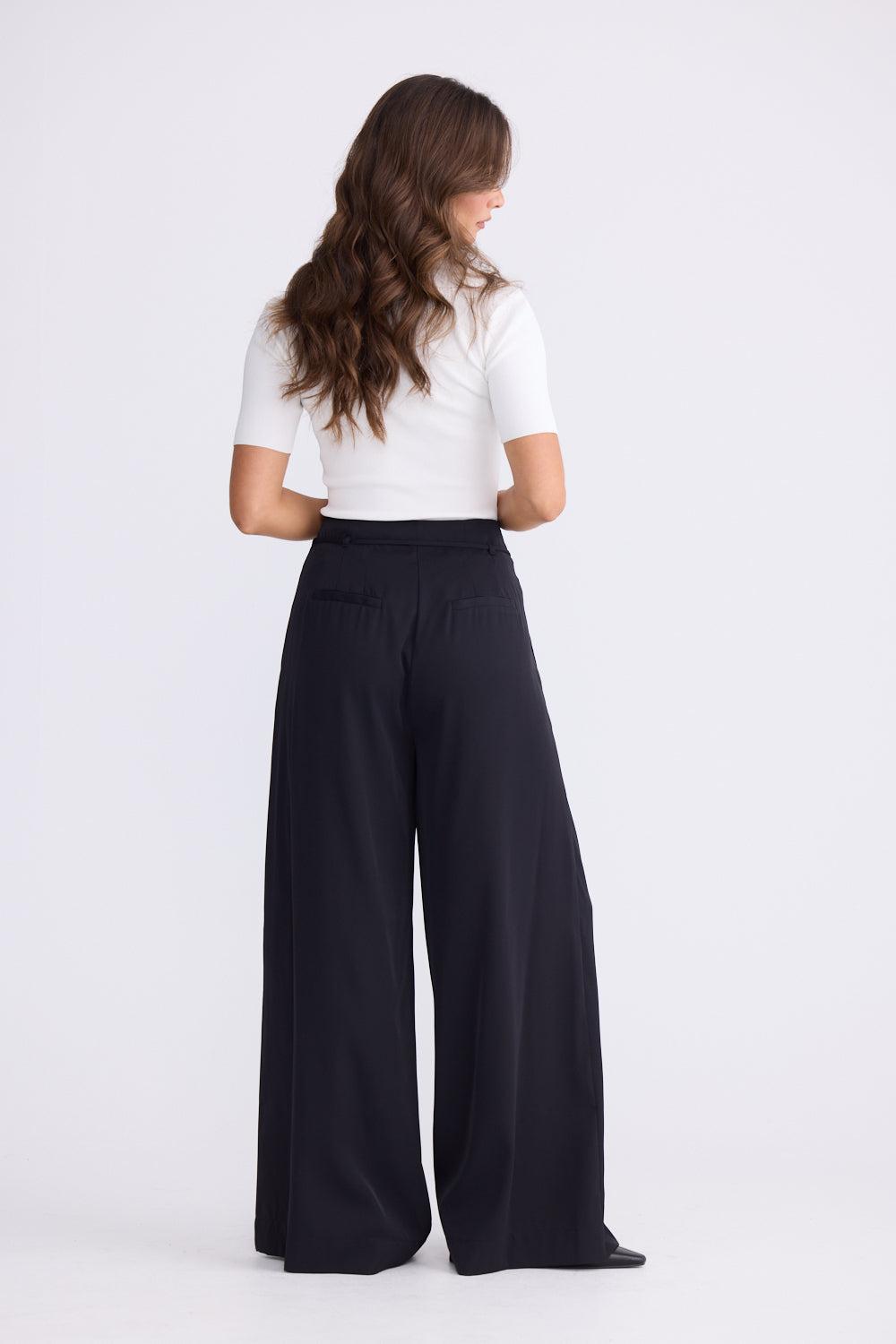Kensington Pant - Black-Pants-Brave & True-The Bay Room
