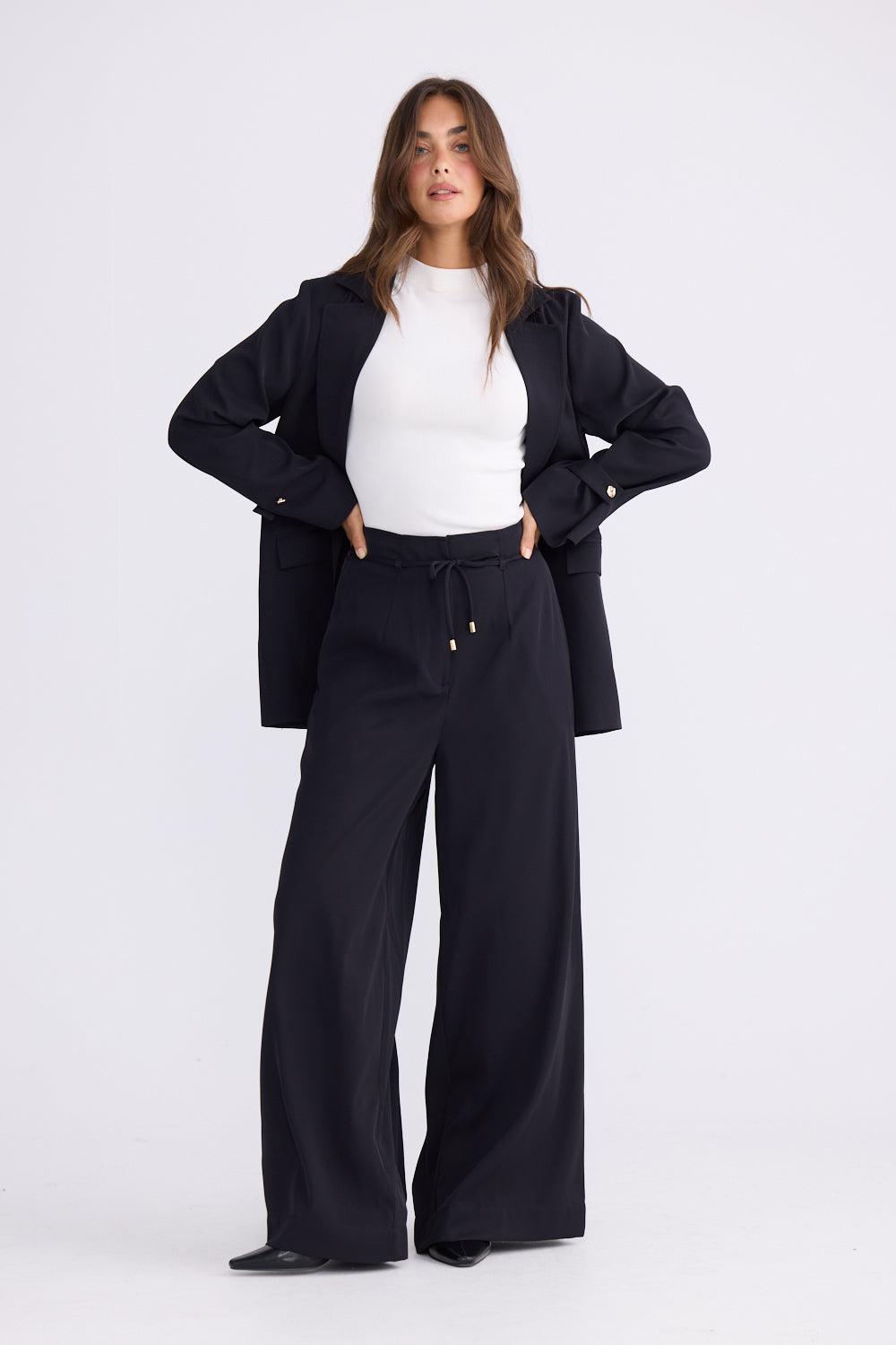 Kensington Pant - Black-Pants-Brave & True-The Bay Room