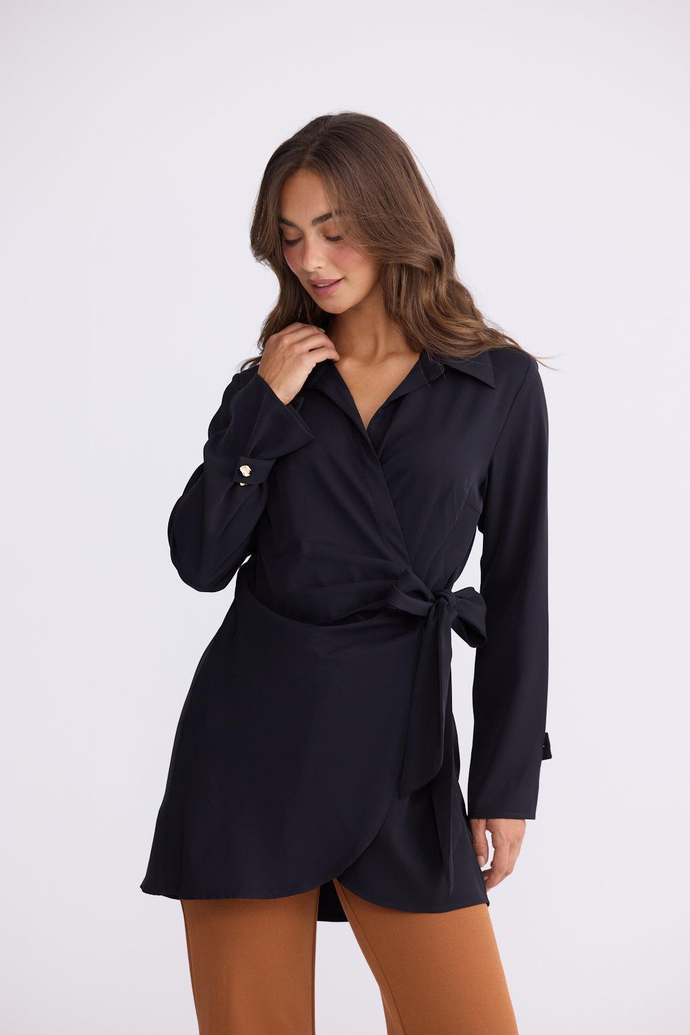 Kensington Shirt - Black-Tops-Brave & True-The Bay Room
