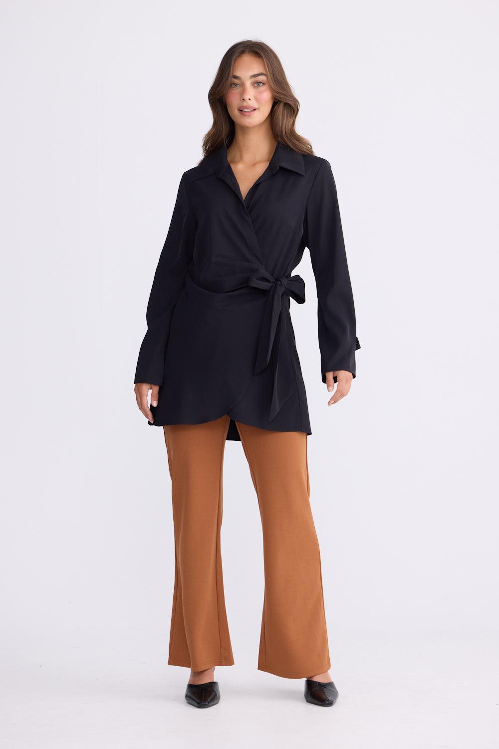 Kensington Shirt - Black-Tops-Brave & True-The Bay Room