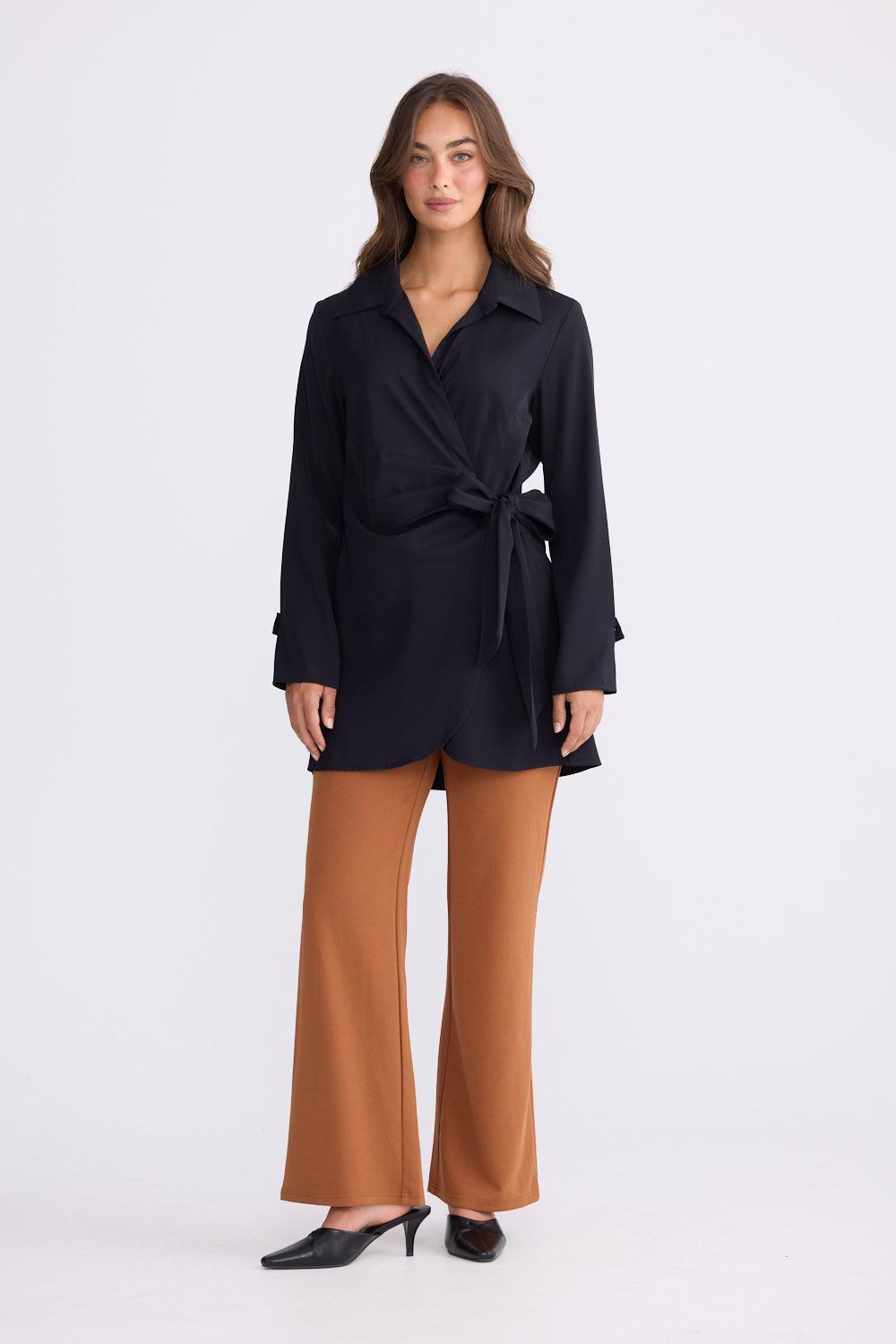 Kensington Shirt - Black-Tops-Brave & True-The Bay Room