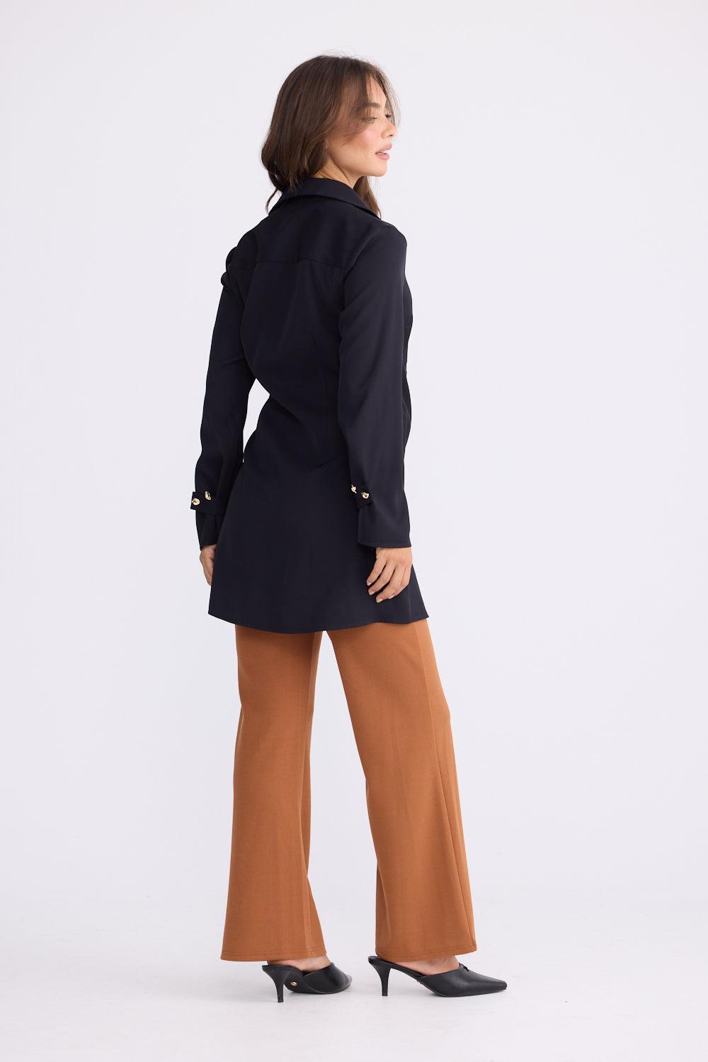 Kensington Shirt - Black-Tops-Brave & True-The Bay Room