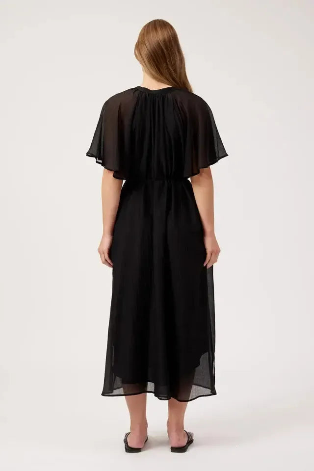 Kenya Midi Dress - Black-Dresses-Haven-The Bay Room