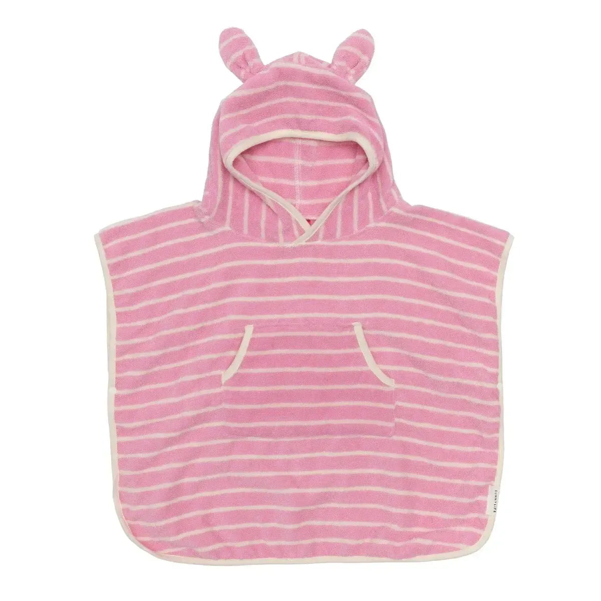 Kids Character Hooded Towel Cotton Candy Pink Stripe-Travel & Outdoors-Sunny Life-The Bay Room