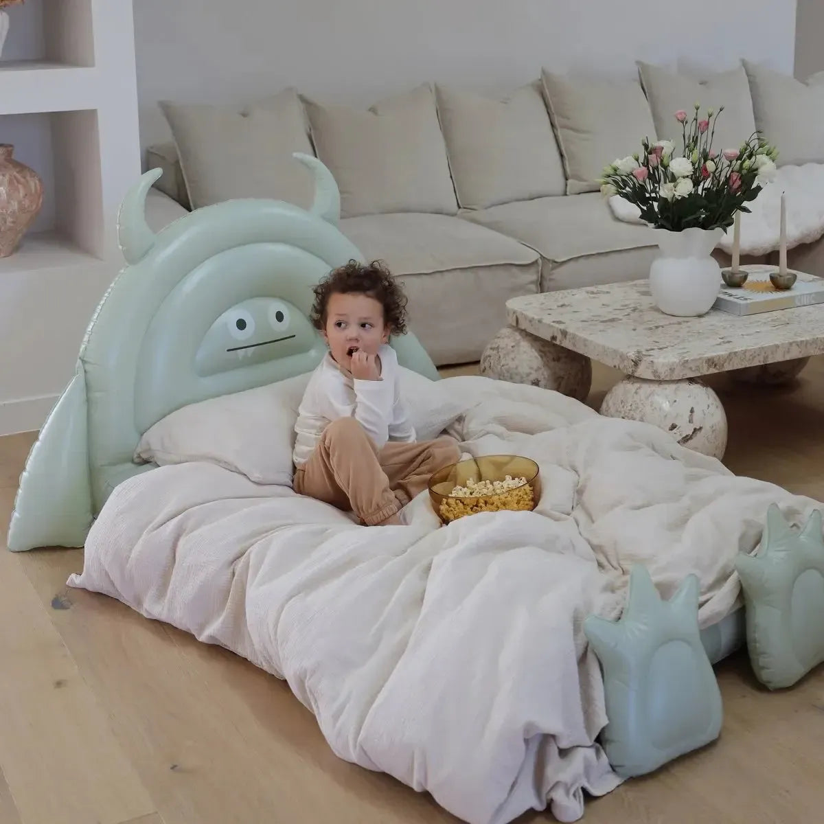 Kids Sleepover Bed Monster Sage-Travel & Outdoors-Sunny Life-The Bay Room