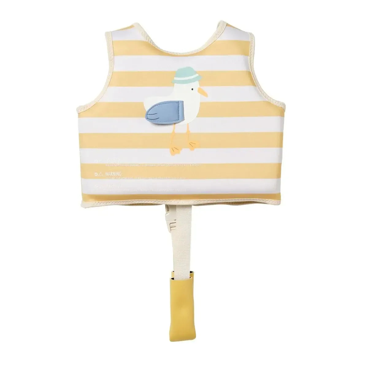 Kids Swim Vest Sammy the Seagull Mustard Stripe-Travel & Outdoors-Sunny Life-The Bay Room