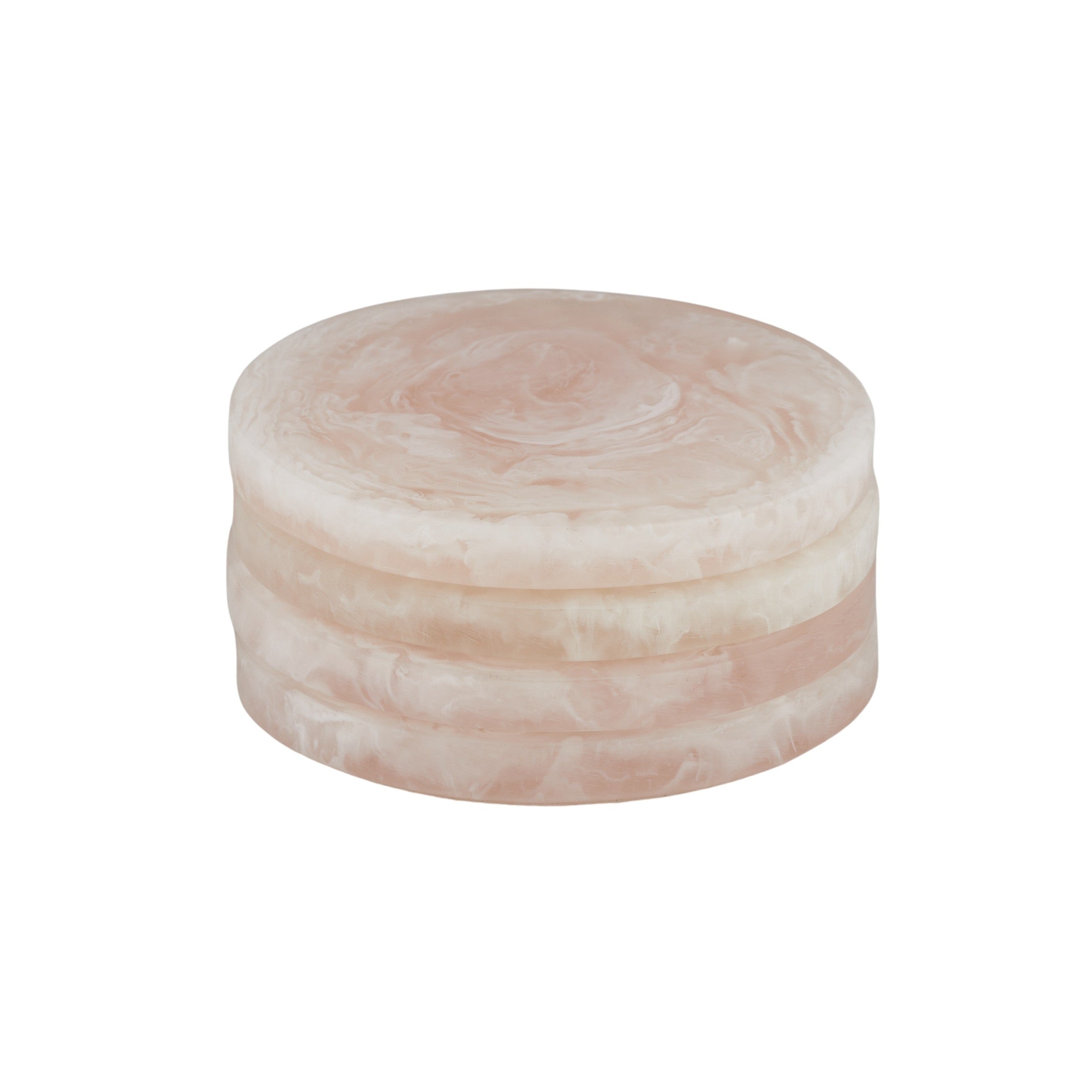 Kip S/4 Resin Coasters 10cm Nude-Dining & Entertaining-Coast To Coast Home-The Bay Room