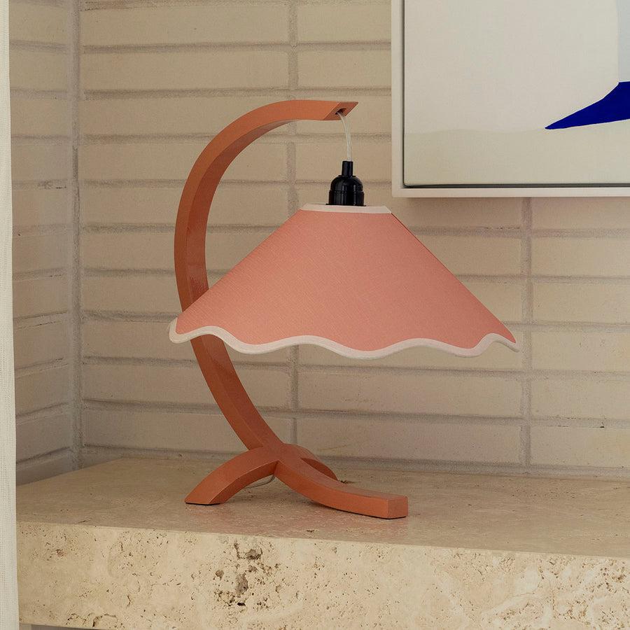 Kira Table Lamp - Coral / Cream-Lighting-Paola & Joy-The Bay Room