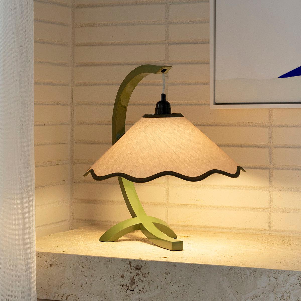 Kira Table Lamp - Sage / Pearl-Lighting-Paola & Joy-The Bay Room