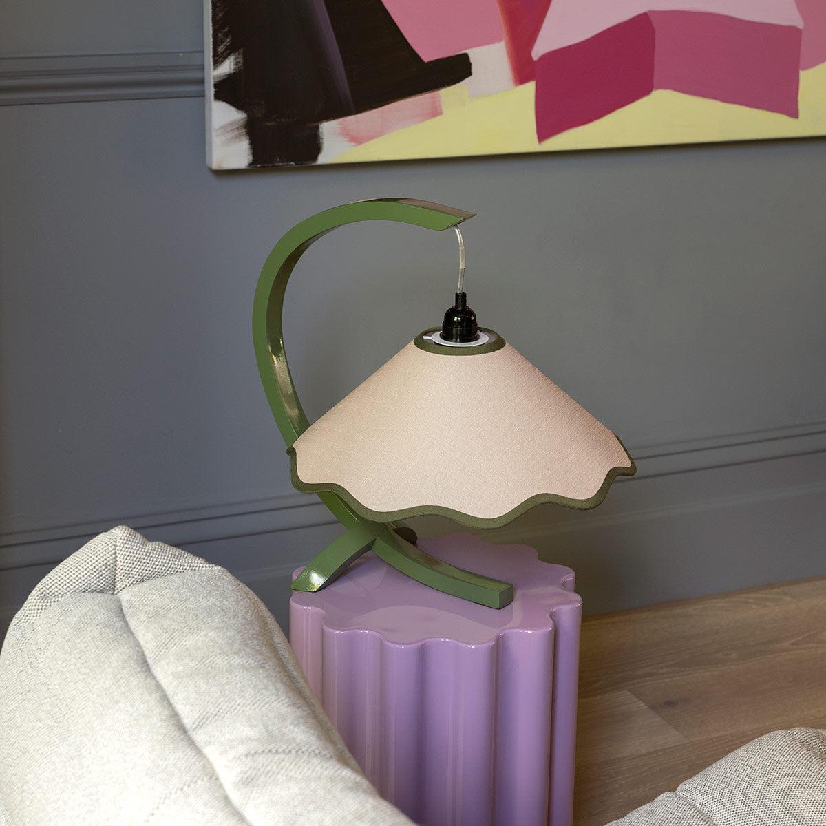 Kira Table Lamp - Sage / Pearl-Lighting-Paola & Joy-The Bay Room