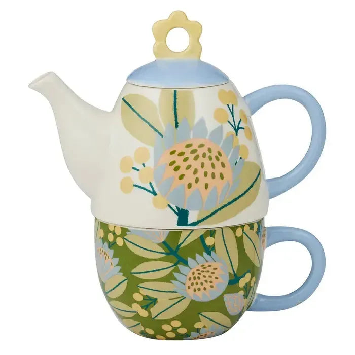Kirra Ceramic Tea for One 19.5x9x11cm-Dining & Entertaining-Coast To Coast Home-The Bay Room