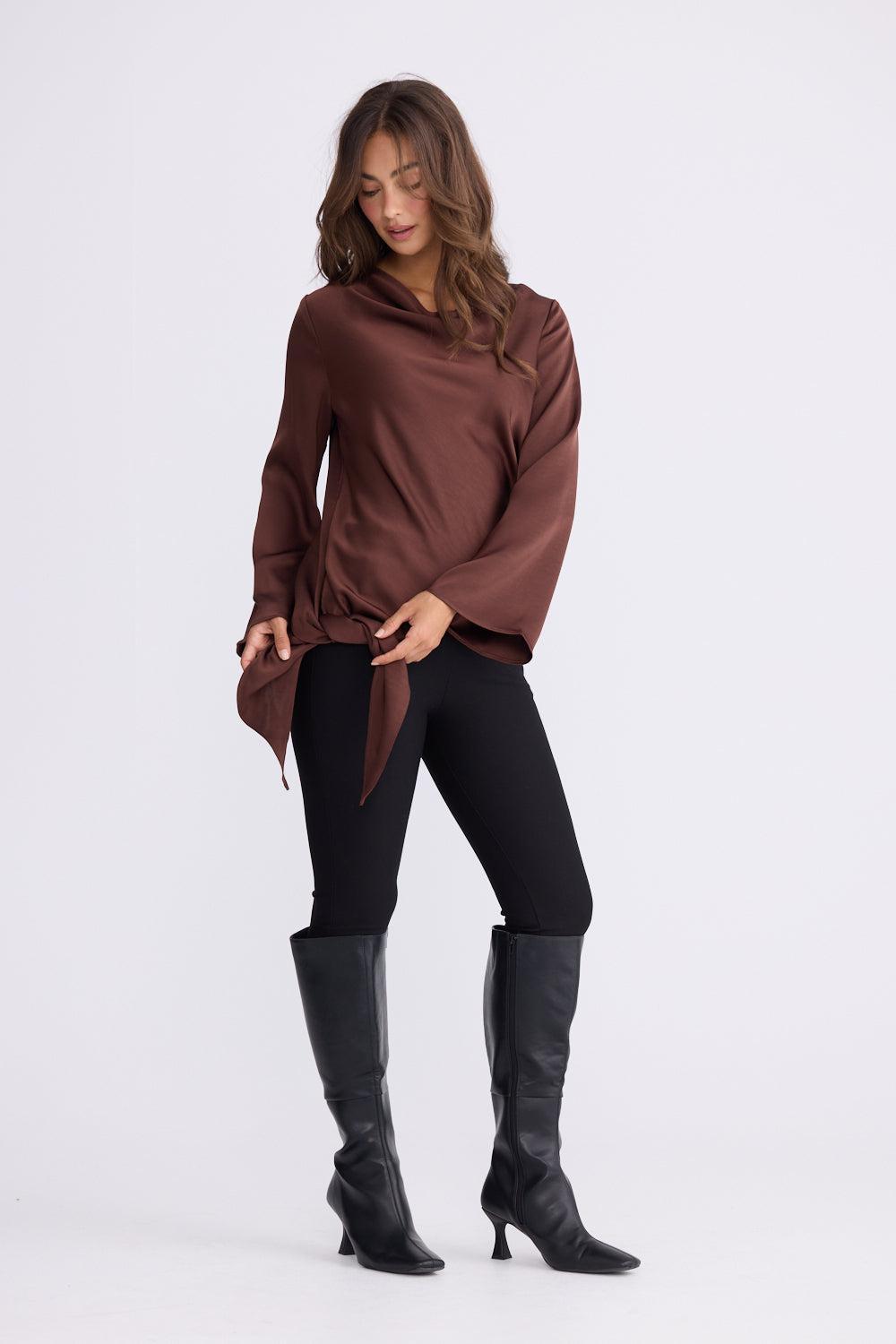 Kirsten Top - Chocolate-Tops-Brave & True-The Bay Room