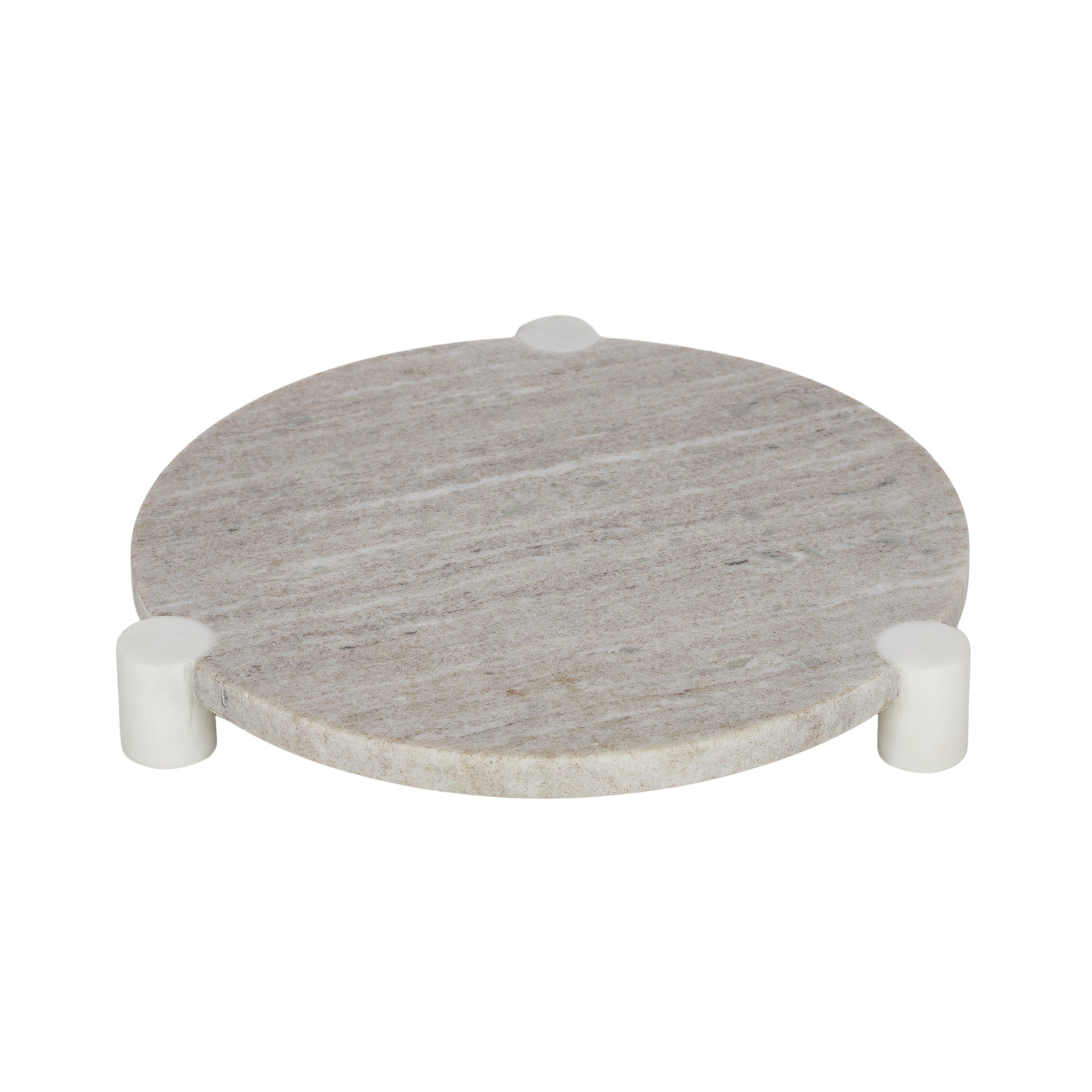 Kitson Round Marble Board 30cm Beige-Dining & Entertaining-Coast To Coast Home-The Bay Room