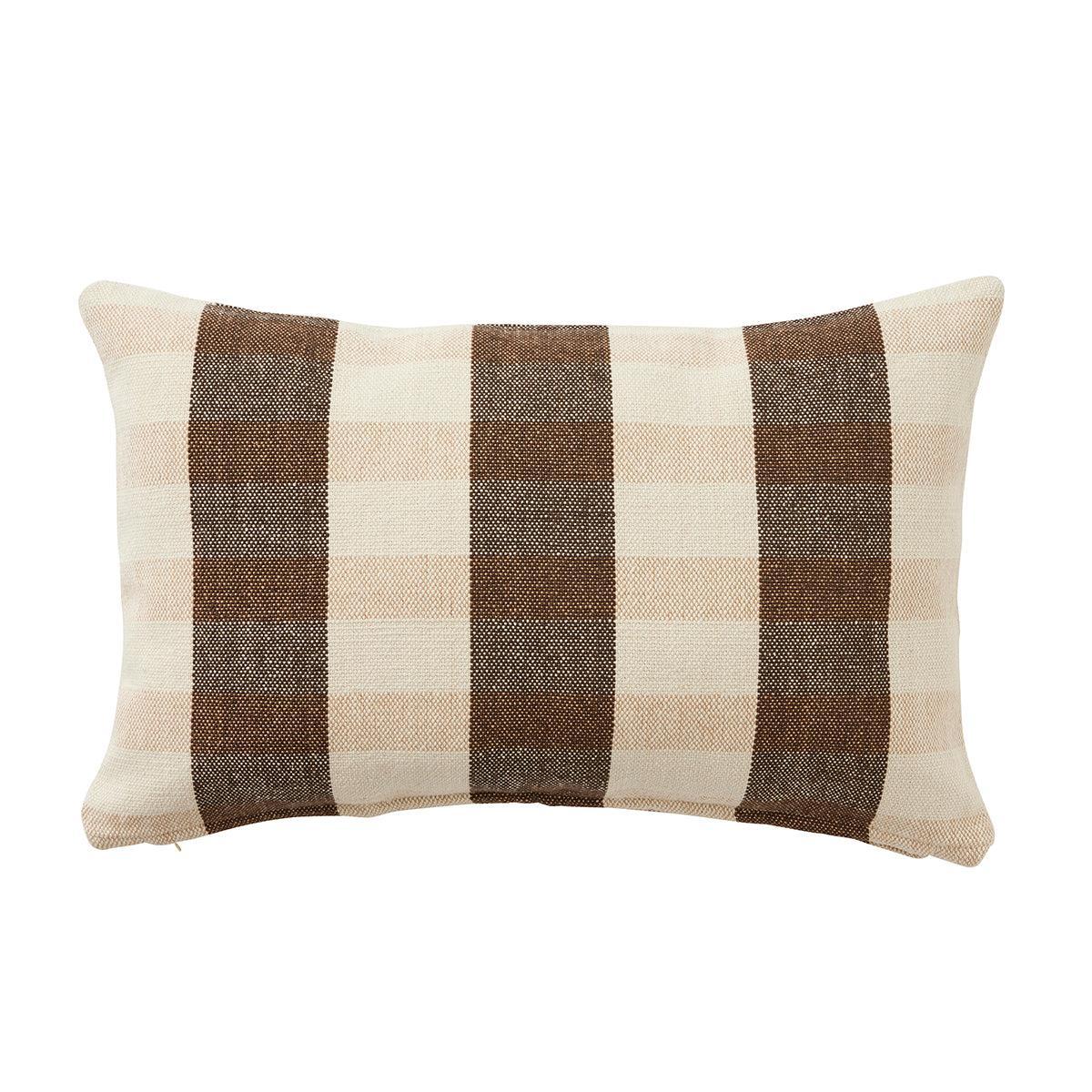 Klein Cotton Cushion 35x50cm Ivory/Caramel-Soft Furnishings-Coast To Coast Home-The Bay Room