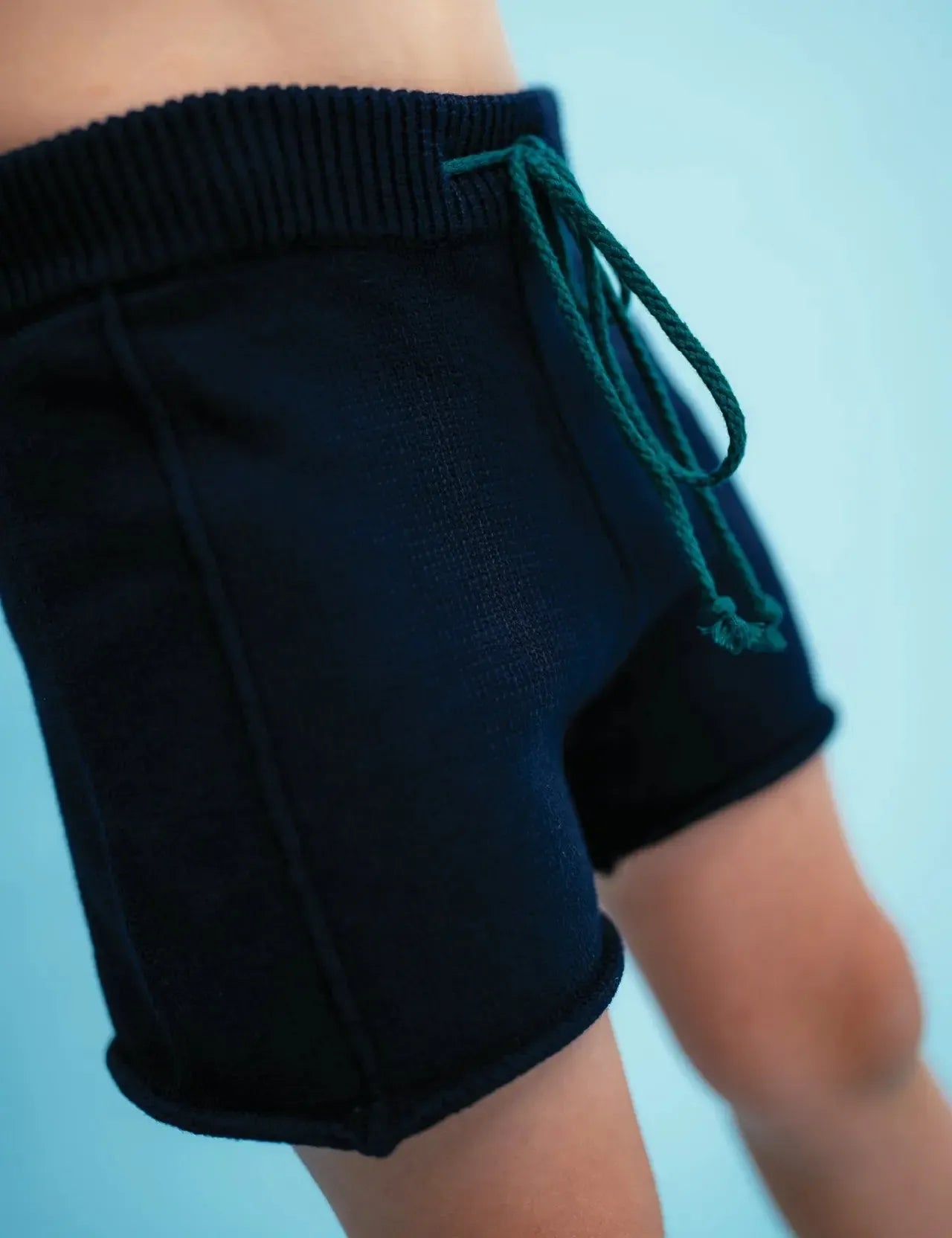 Knitted Shorties - Navy-Clothing & Accessories-Sonny Label-The Bay Room