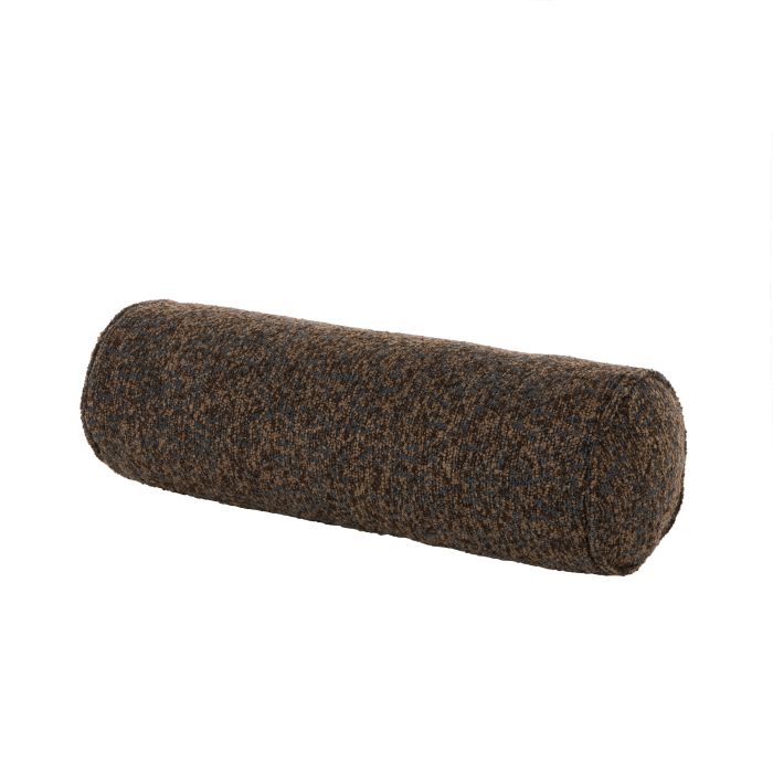 Koba Boucle Bolster Cushion 55x18cm Brown-Soft Furnishings-Amalfi-The Bay Room