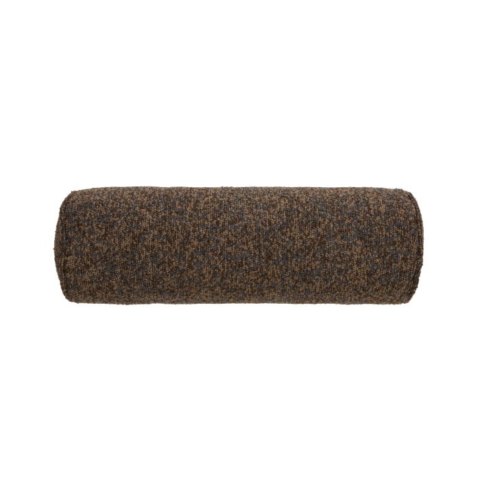 Koba Boucle Bolster Cushion 55x18cm Brown-Soft Furnishings-Amalfi-The Bay Room