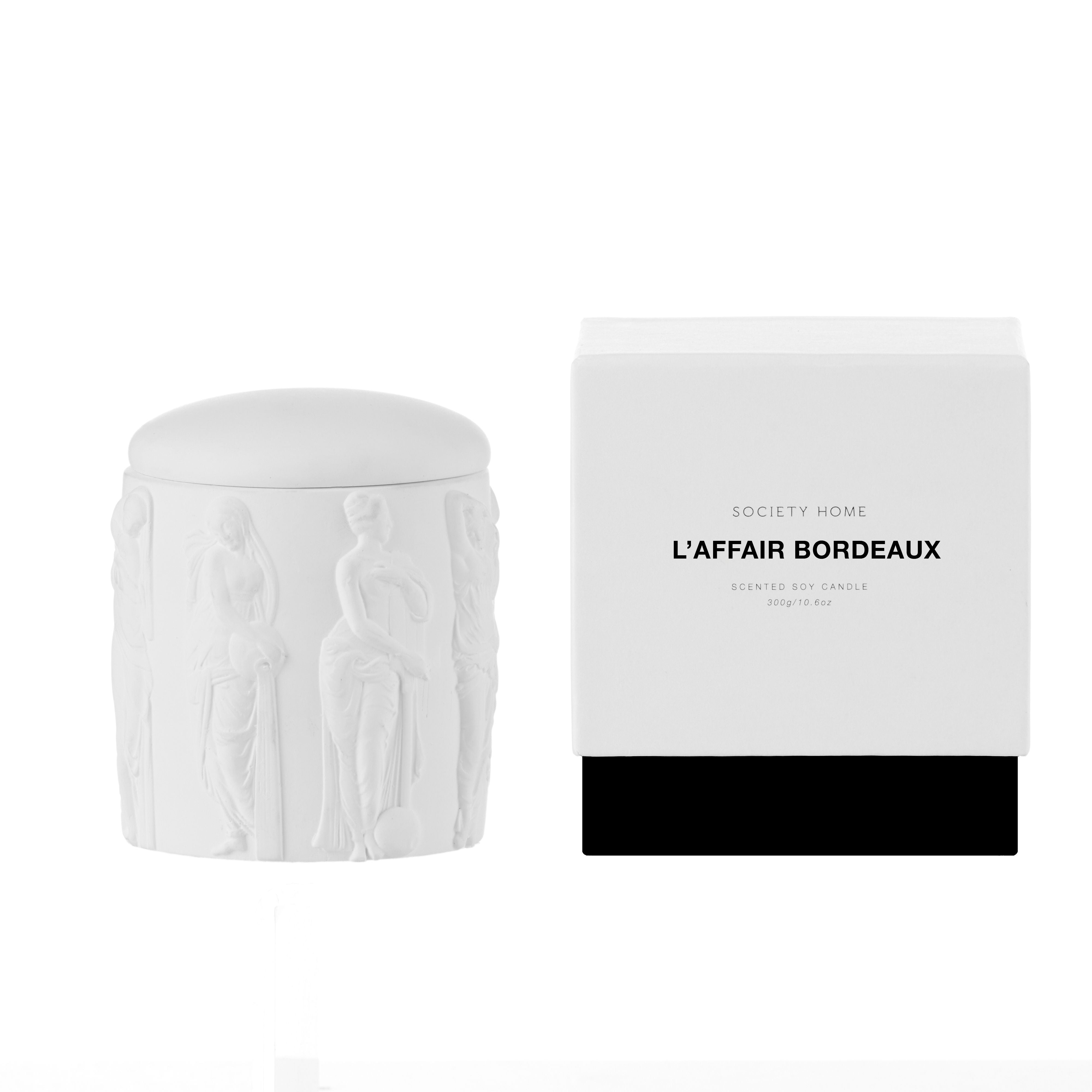 L’Affair Bordeaux Scented Soy Candle 300g-General-Society Home-The Bay Room